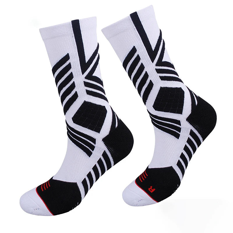 Calzini da basket antiscivolo: stabilità e comfort Uomo - Una taglia per tutti Nero e bianco - antiscivolo basket calzini calzini basket comfort Hiking Socks socks stabilità terrence | calzini da basket antiscivolo: stabilità e comfort - €25 uomo - Concept Palermo