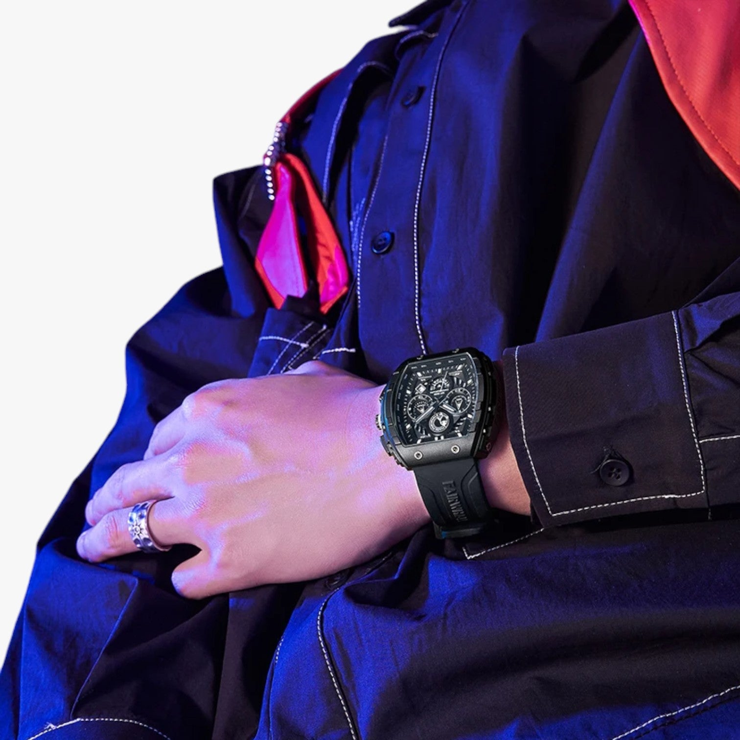 Stile senza tempo - Orologio e minimale per un look raffinato Rosso Uomo - - look minimale orologio raffinato stile stile tempo tempo uomo watch watch for men wistwatches - Concept Palermo