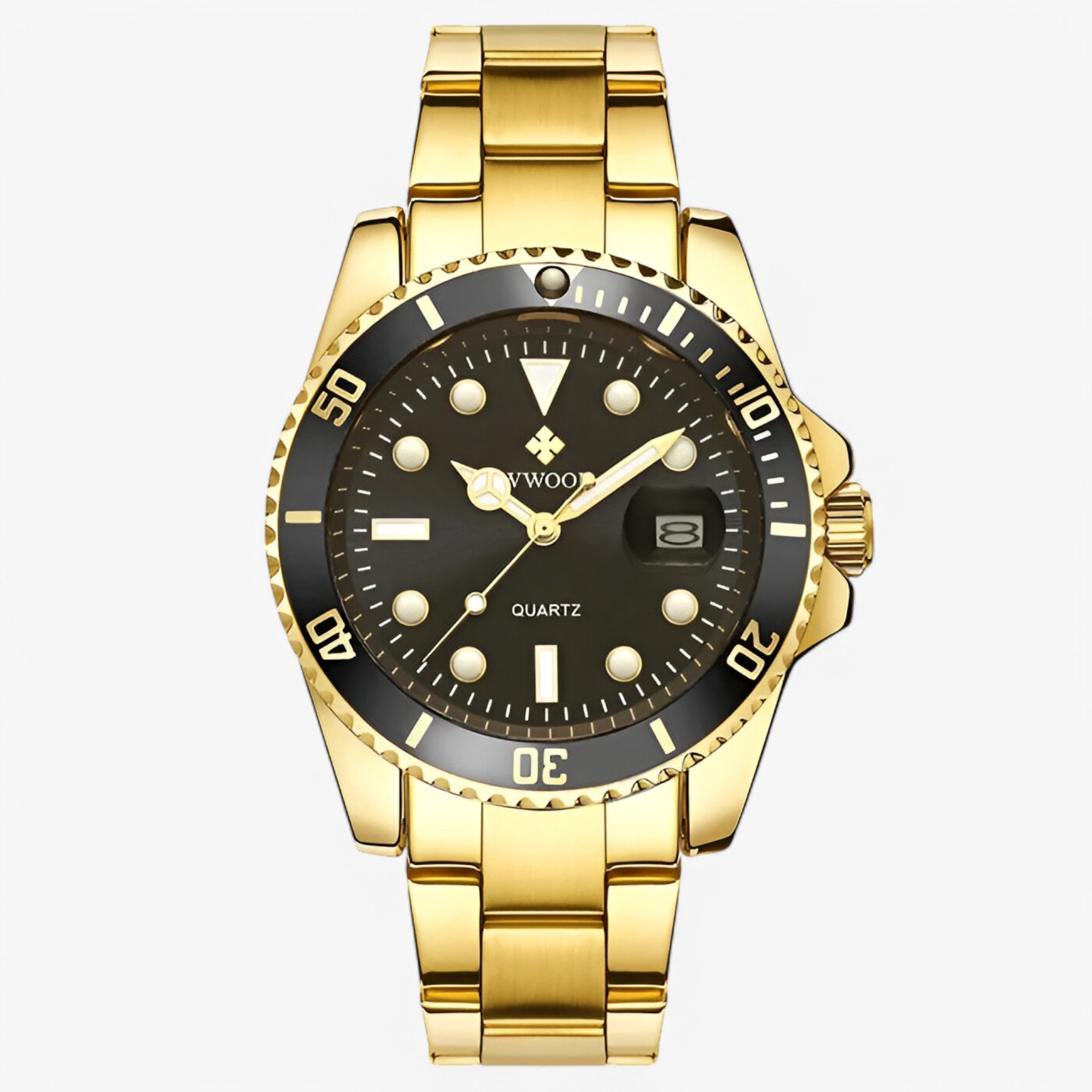 Orologio Sportivo di Lusso in Acciaio Inossidabile Uomo - Oro Nero - accessoires acciaio horloges inossidabile orologio orologio sportivo sport sportivo uomo watches - Concept Palermo