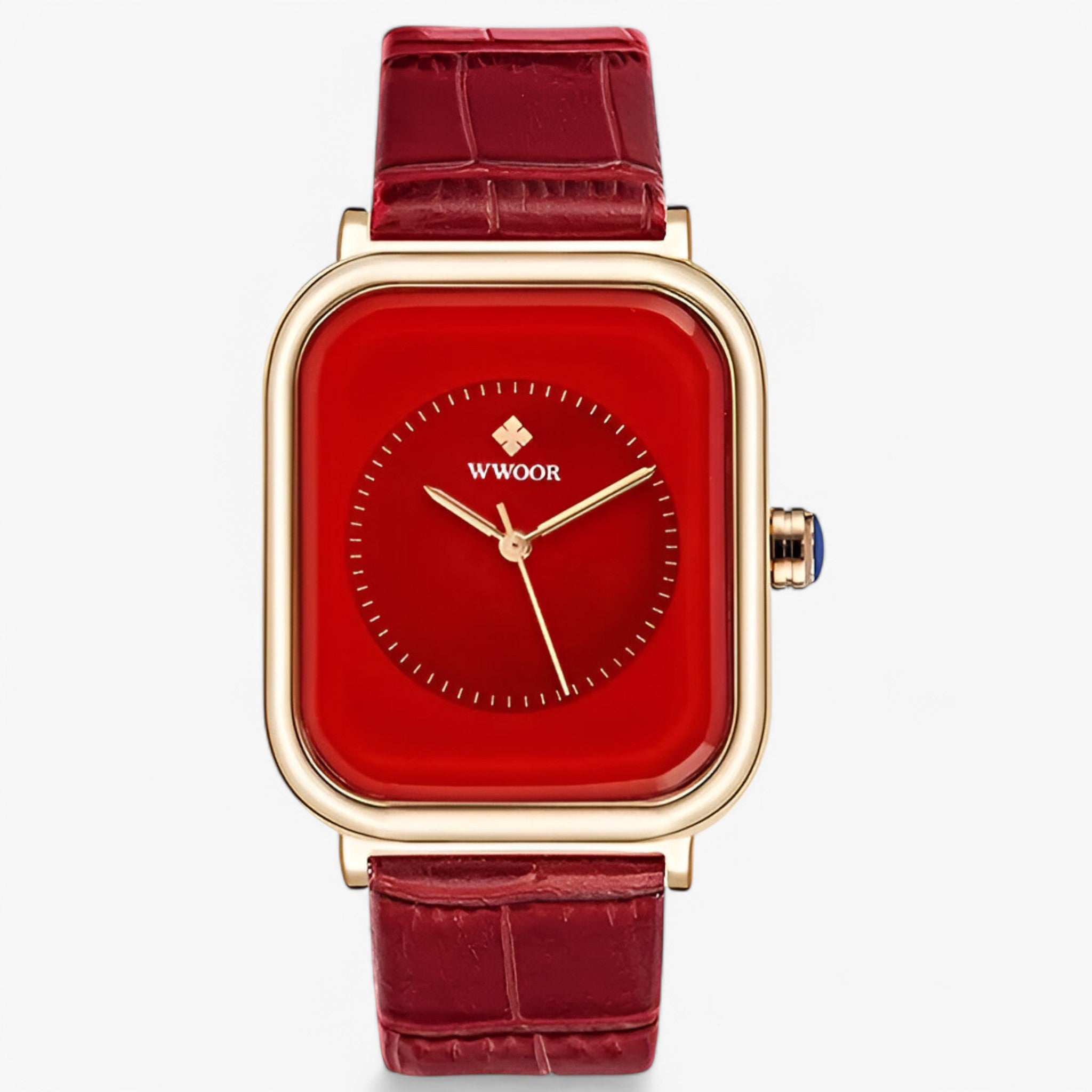 Orologio di lusso con bracciale in pelle Donna - rossa - bracciale donna female watch orologio orologio bracciale pelle watch for women watches - Concept Palermo