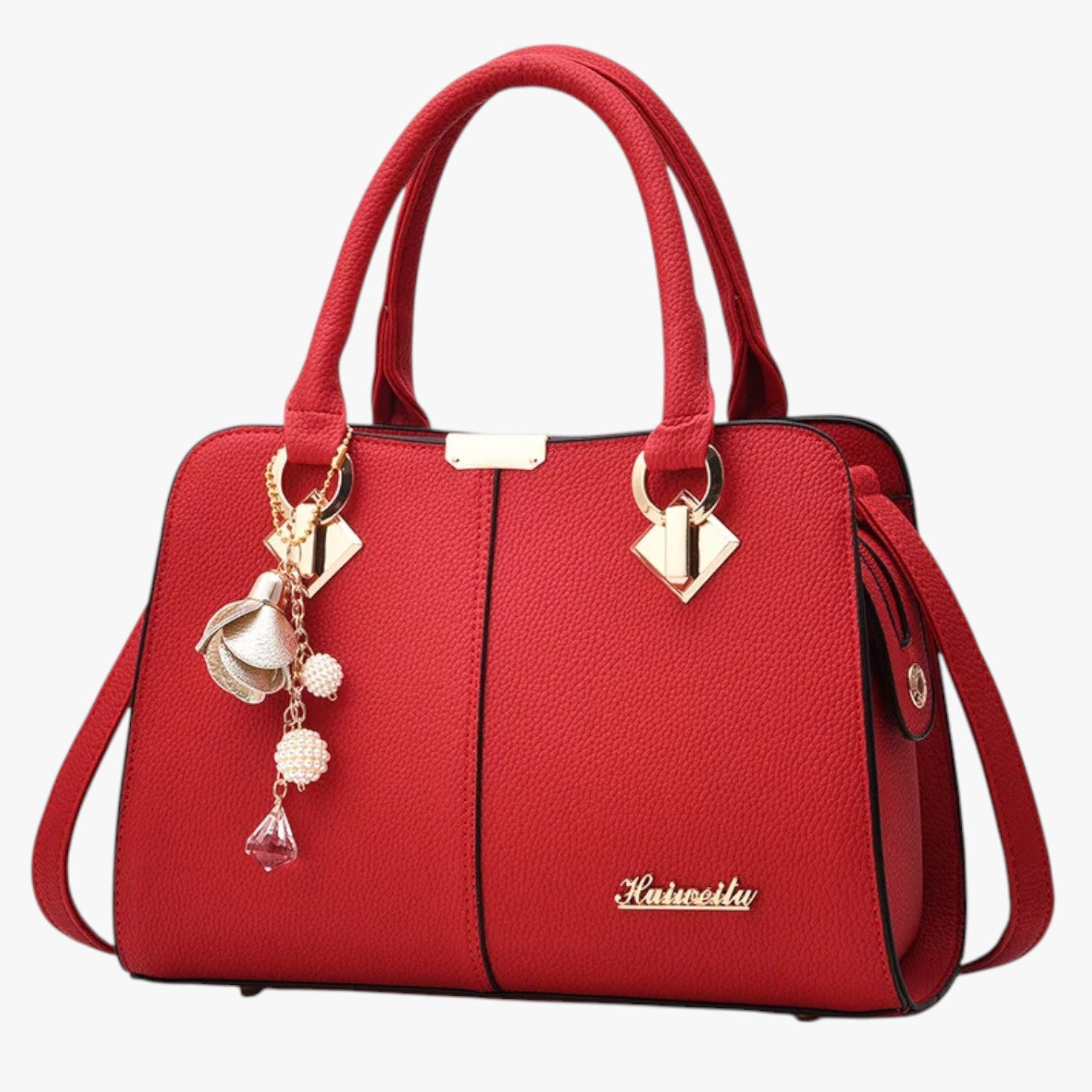 Borsa a Spalla Donna Elegante Casual in Ecopelle Nera Grande con Tracolla Regolabile - - Bags borsa casual comfort donna eleganza eleganza comfort spalla women bags Women's handbags - Concept Palermo
