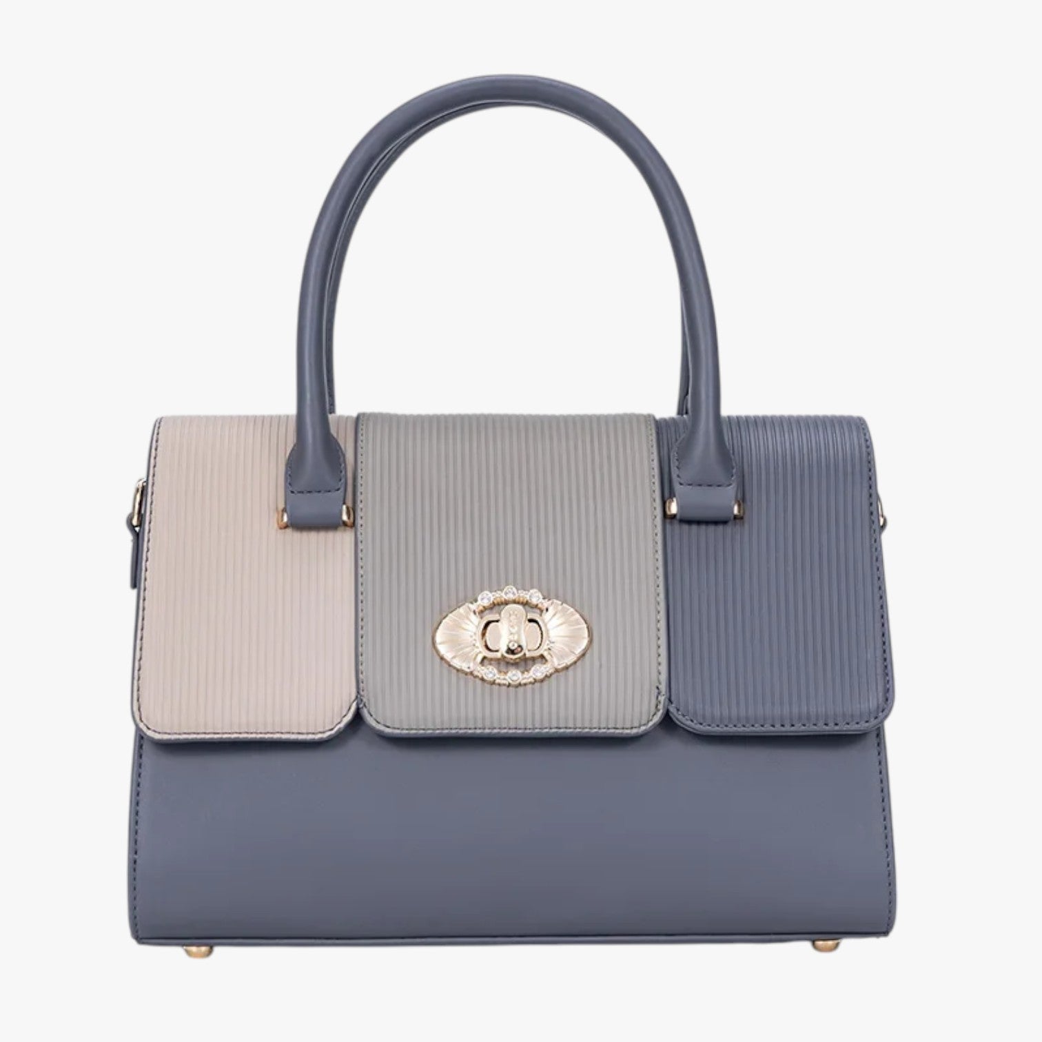 Borsa in pelle PU resistente e dallo stile raffinato Donna - Grigio - Bags borsa borsa pelle dallo donna pelle raffinato resistente women bags Women's handbags - Concept Palermo