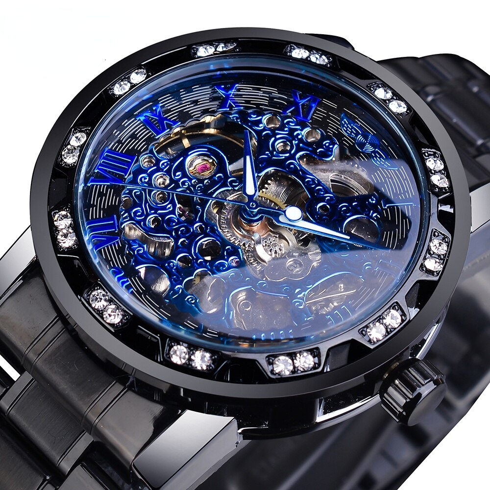Orologio Automatico Uomo Elegante Argento Acciaio Inox - Classico e Versatile - Nero - mode new_for_google_may orologio orologio uomo uomo Watches - Concept Palermo