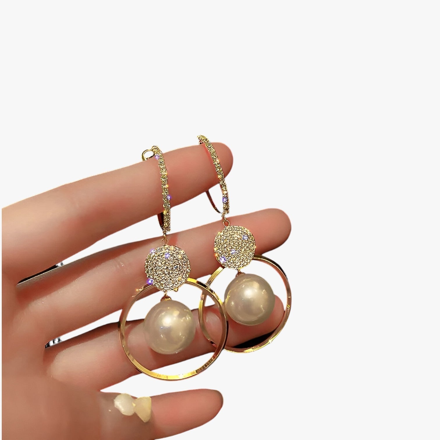 Orecchini a cerchio oversized con accenti dorati Donna - - accenti Accessories Jewelry cerchio donna dorati EARRINGS jewelry orecchini orecchini cerchio oversized womens earring - Concept Palermo