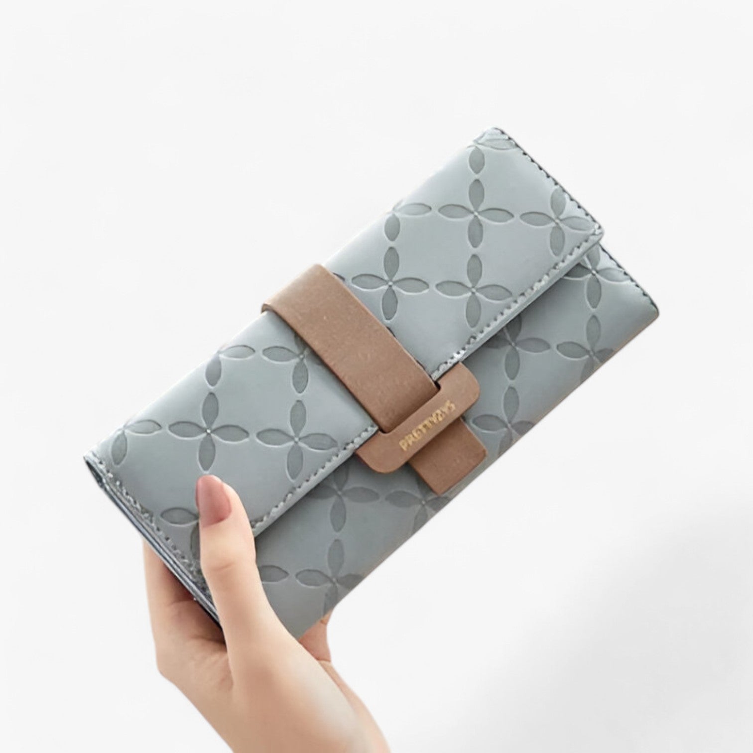Portafoglio in pelle goffrata con design a soffietto intelligente Uomo - Blu - design goffrata intelligente pelle portafoglio portafoglio pelle soffietto uomo wallet womens wallet - Concept Palermo