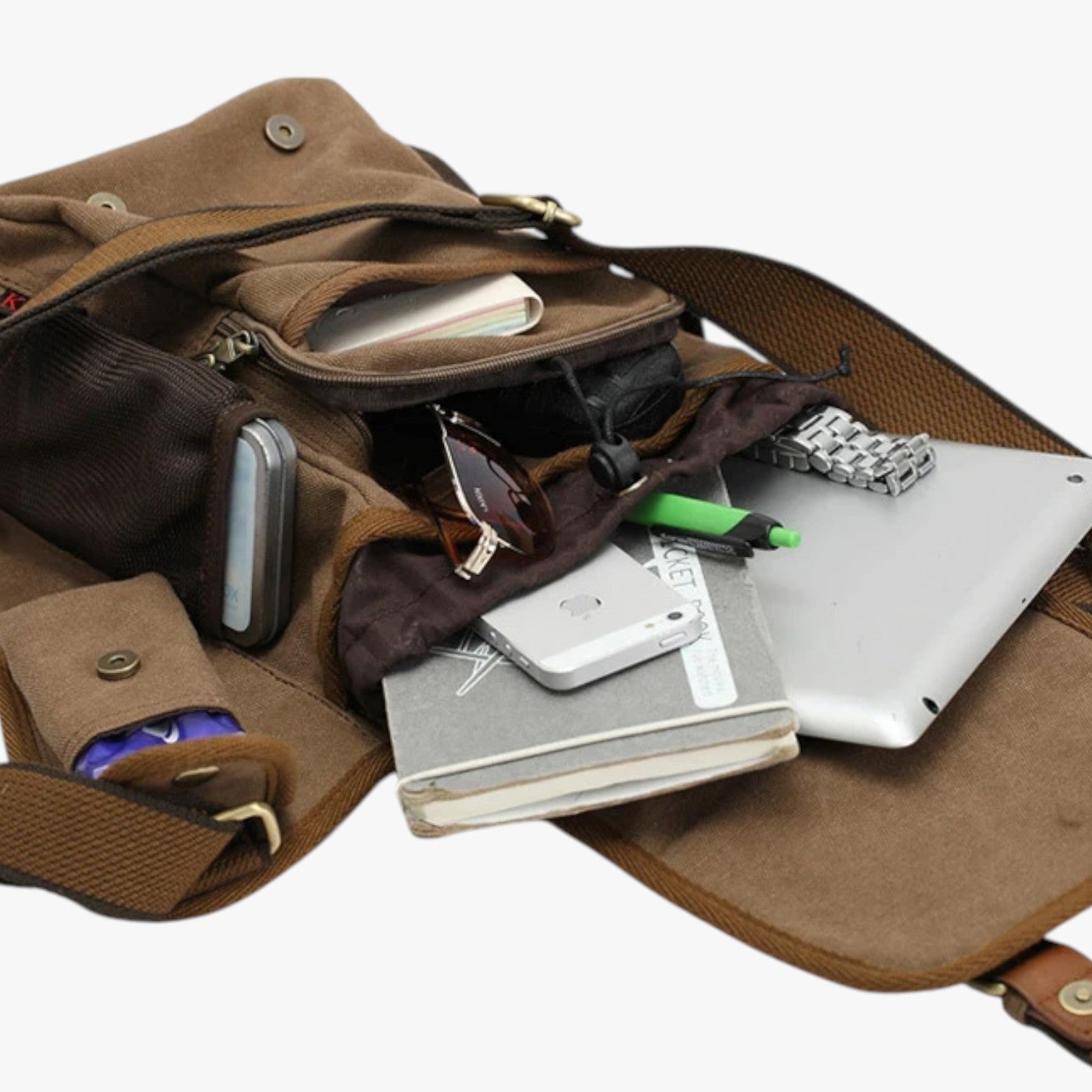 Borsa Messenger Uomo in Nylon Vintage Pratica, Leggera, Sempre con Te - - bag Bags bags for men borsa borsa messenger Crossbody Bags leggera mens bag messenger nylon pets & supplies pratica sempre Shoulder & Crossbody Bags - Concept Palermo