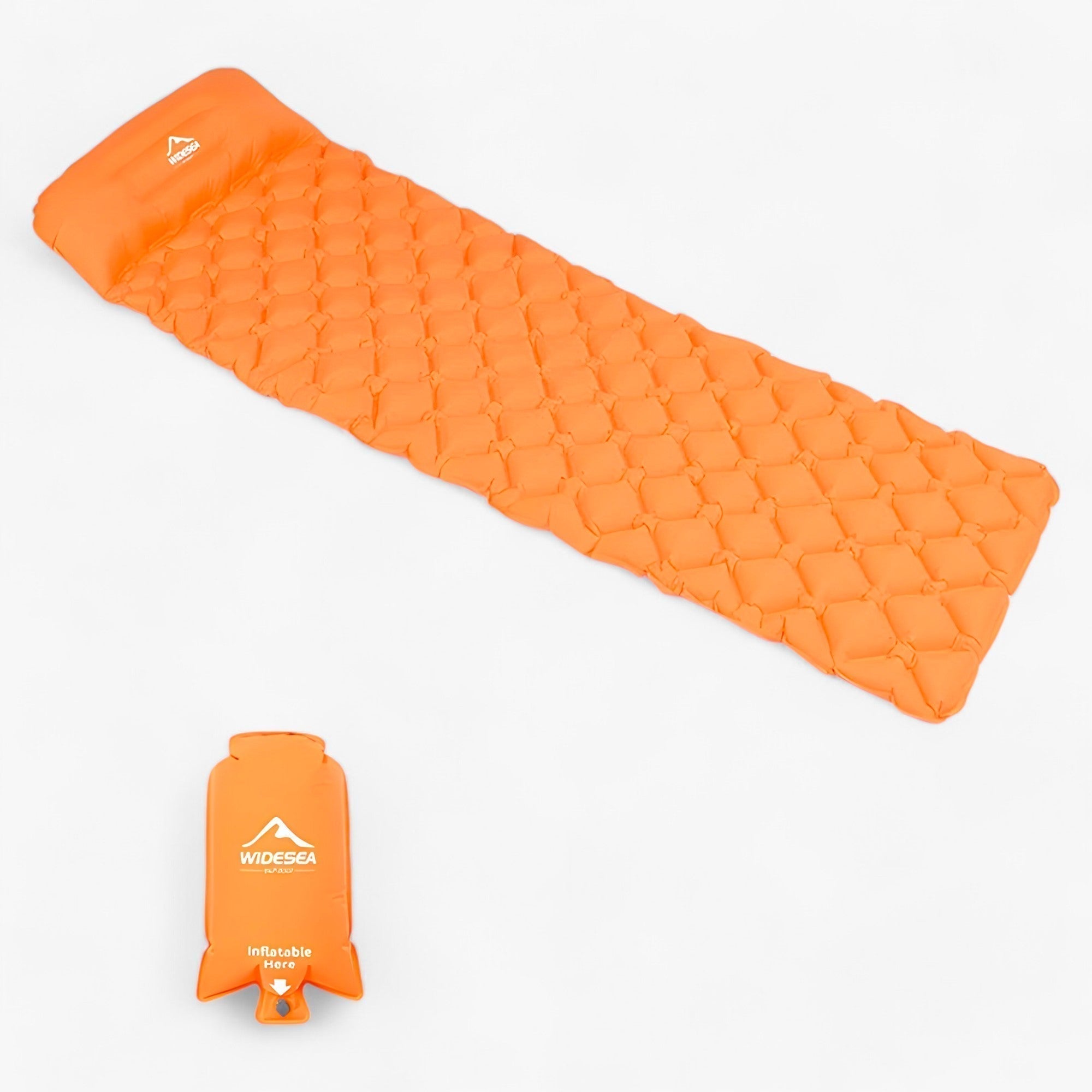 Materasso gonfiabile - Imbottitura ultraleggera per il comfort all'aperto - Arancione con Airbag - aperto camping pads comfort gonfiabile imbottitura materasso materasso da campeggio | materasso gonfiabile - imbottitura ultraleggera per il comfort all'aperto- € materasso gonfiabile sleeping pads ultraleggera - Concept Palermo