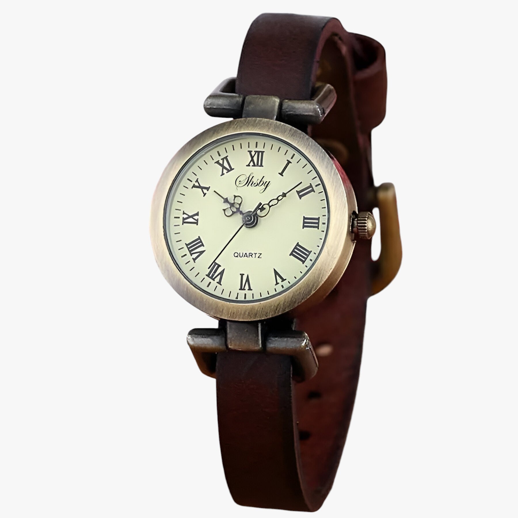 Orologio Donna Shsby Eleganza Vintage in Pelle per Sera - - donna eleganza female watch orologio orologio donna pelle sera shsby vintage watch watch for women watches - Concept Palermo