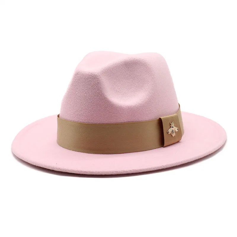 Cappello Fedora da donna: e alla moda per le occasioni formali - Rosa cipria - alla beach hat bucket hats cappello cappello fedora donna fedora floppy hat formali Hat Hat for girls moda occasioni straw hat summer hat sun hat Sun Hats wide brim hat women hat - Concept Palermo