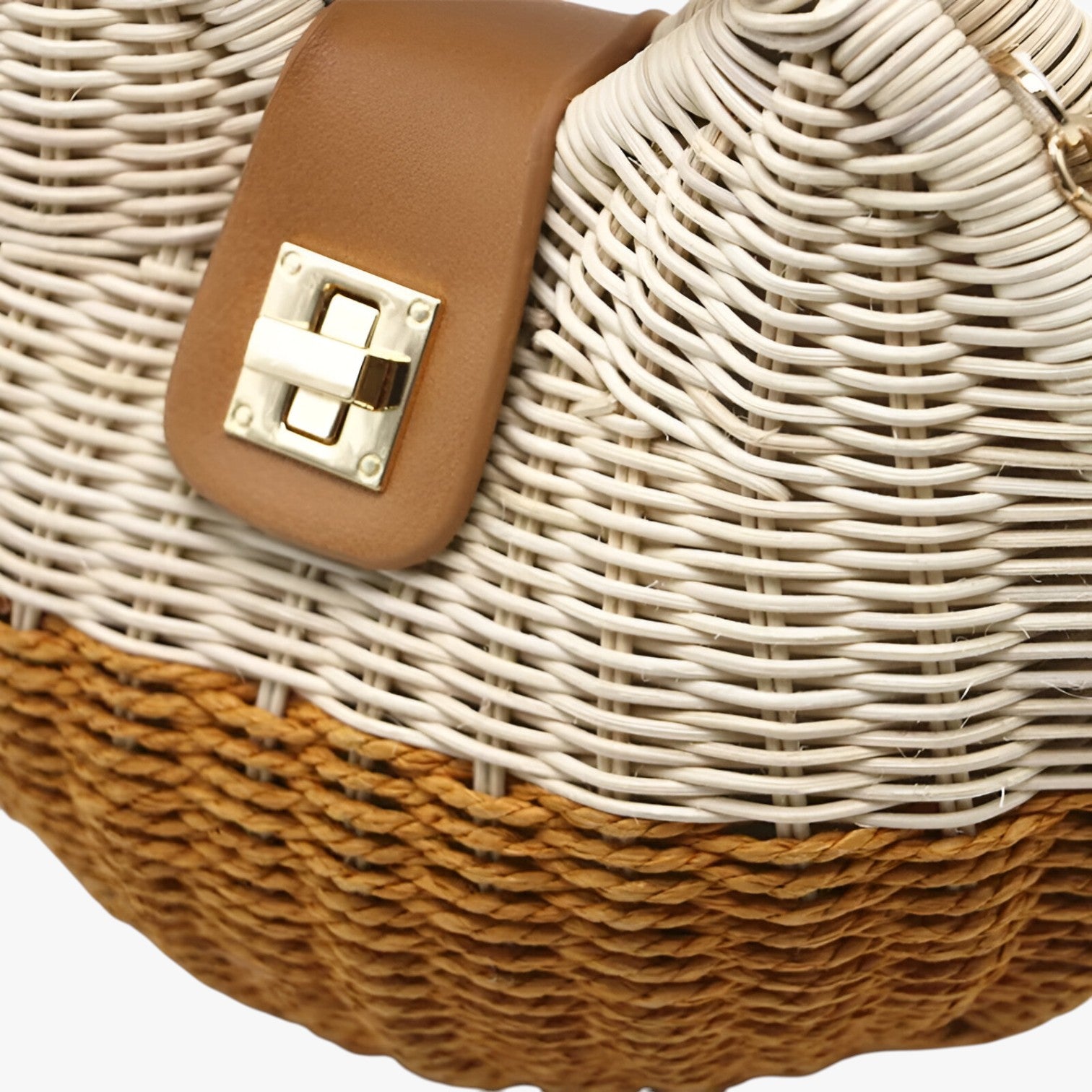 Borsa a Spalla in Paglia Bohemien – Estiva, Ampia e Stilosamente Pelle - - ampia bags bohemien borsa borsa spalla estiva handbags paglia pelle Women's handbags - Concept Palermo