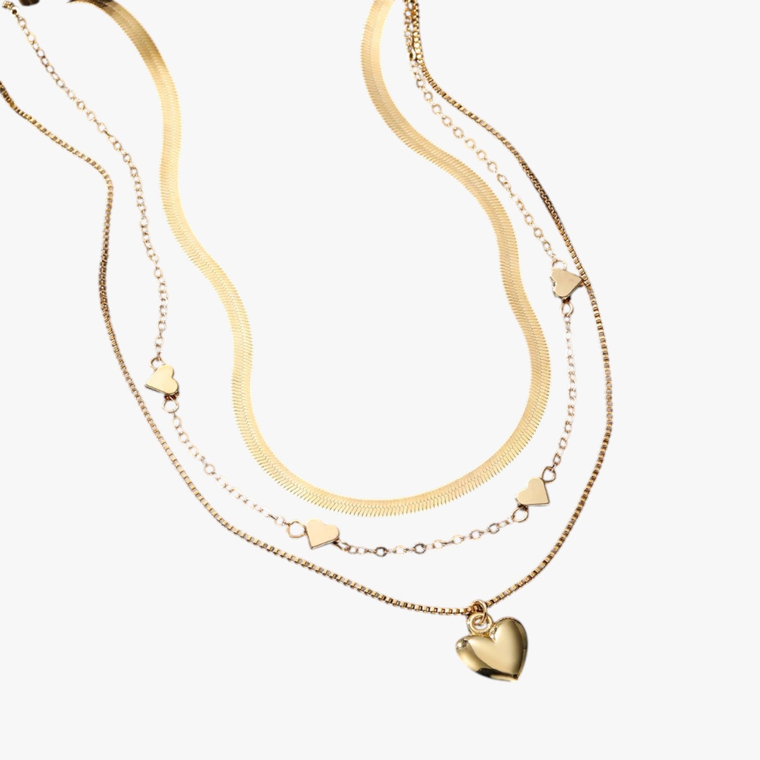 Eleganza a strati - La collana a cuore che illumina il tuo look Lana Donna - - collana cuore donna elegant womens necklaces eleganza eleganza strati illumina jewelry lana necklace Necklaces for Women - Concept Palermo
