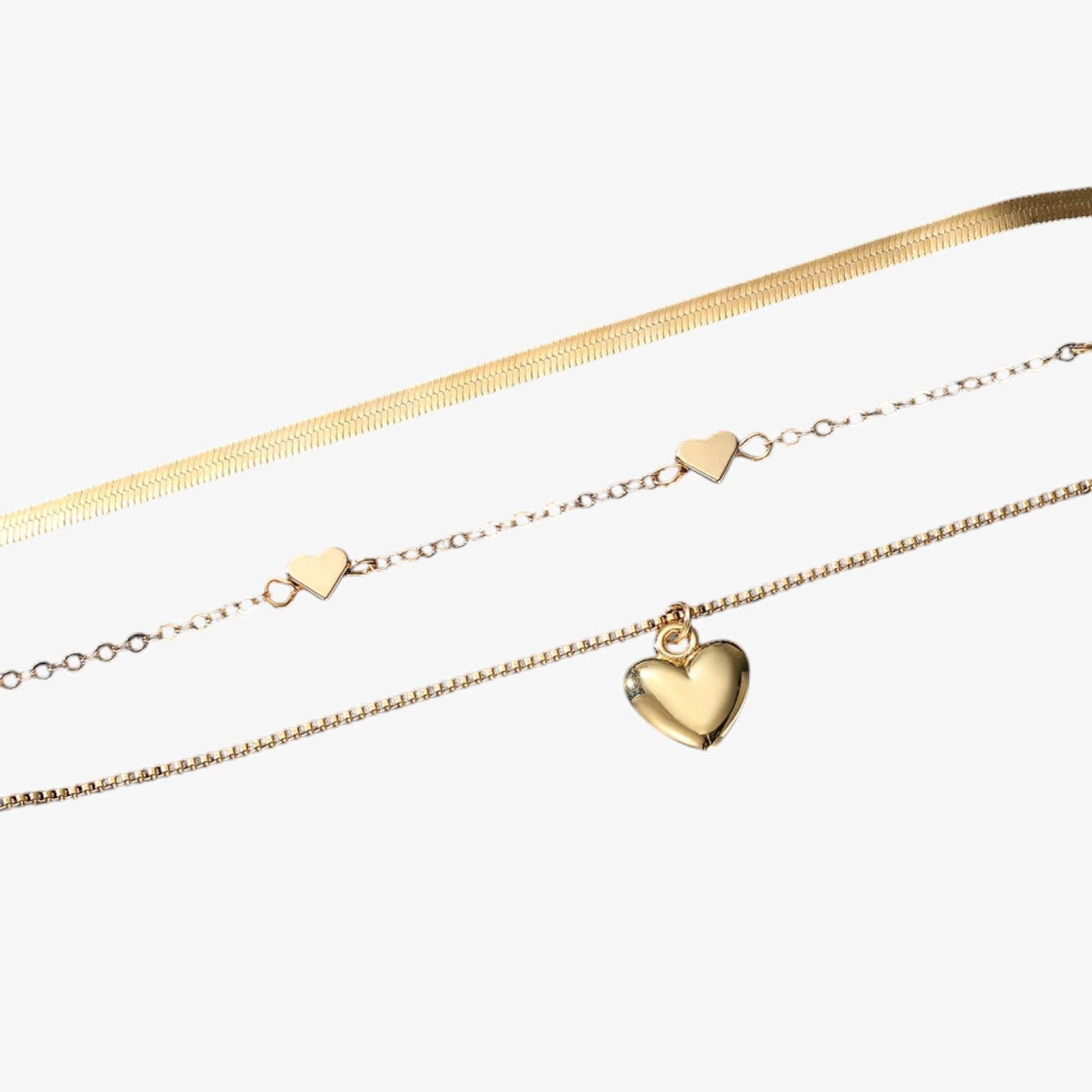 Eleganza a strati - La collana a cuore che illumina il tuo look Lana Donna - - collana cuore donna elegant womens necklaces eleganza eleganza strati illumina jewelry lana necklace Necklaces for Women - Concept Palermo