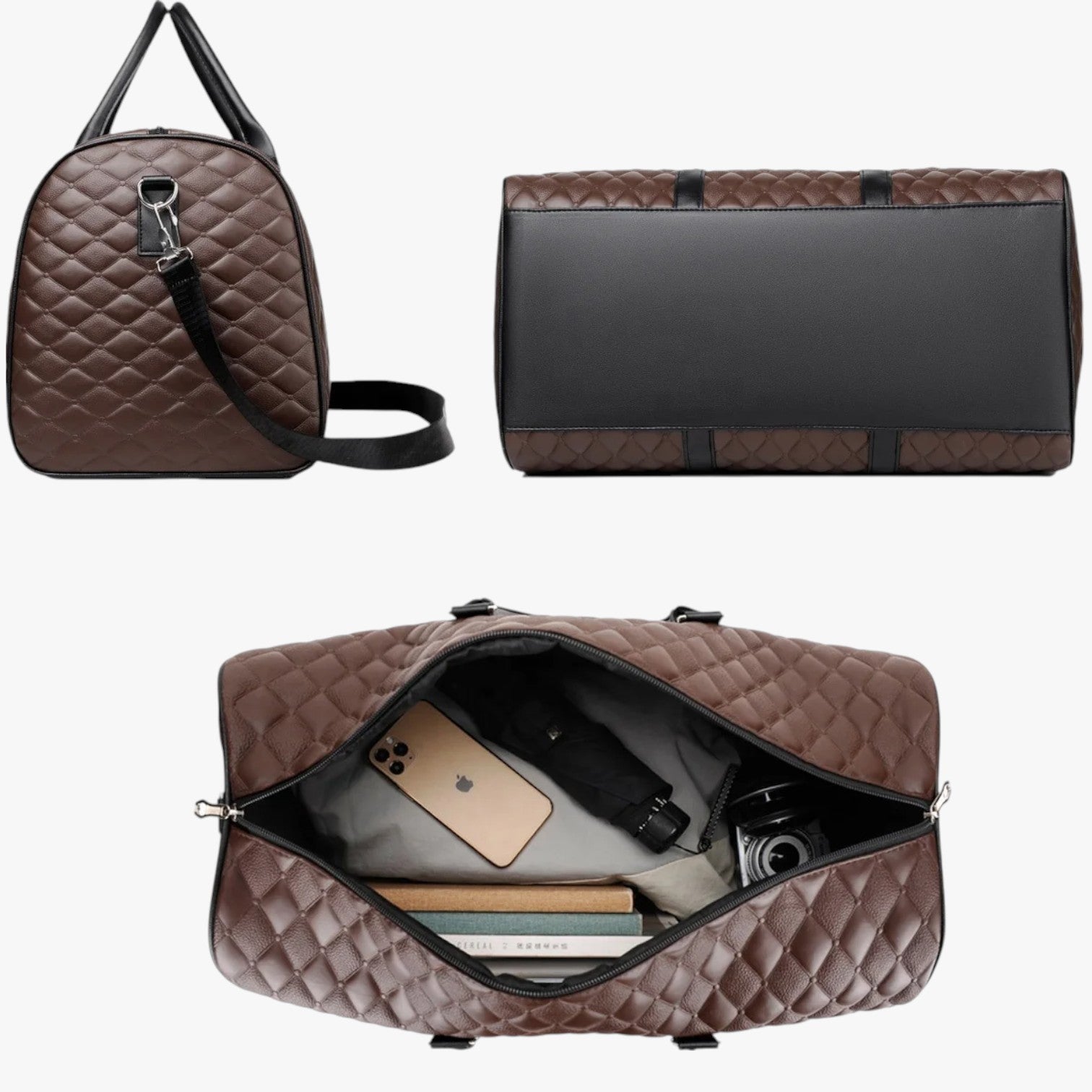 Borsa da weekend in pelle da uomo: e spaziosa per ogni viaggio - - Bags borsa borsa weekend mens bag ogni pelle spaziosa Travel Bags uomo viaggio - Concept Palermo