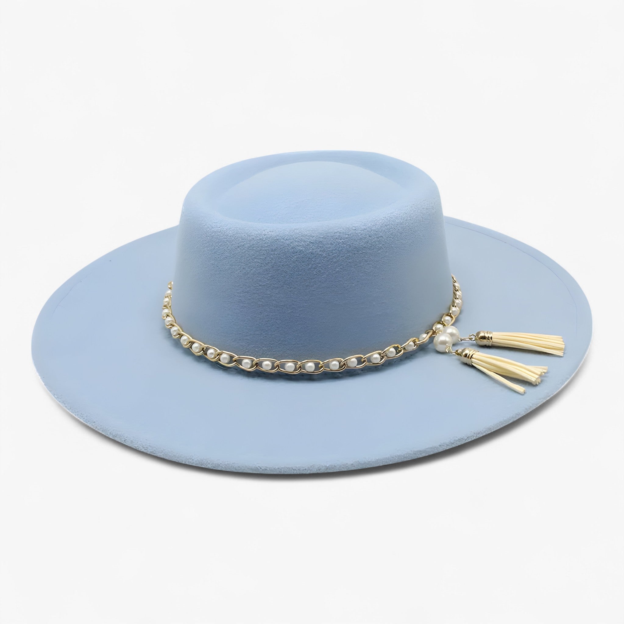 Cappello Fedora in Lana con Perle - - cappello cappello fedora fedora jannela | cappello fedora in lana con perle - €25 lana perle - Concept Palermo