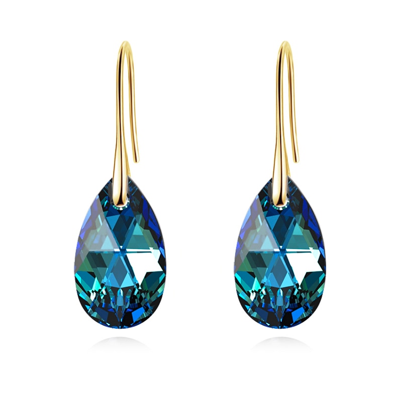 Orecchini a Goccia Donna Eleganti con Cristalli Luminosi Trasparenti - - cristallo donna Earrings for Women Girls goccia jewelry New Fashion Earrings orecchini orecchini goccia - Concept Palermo