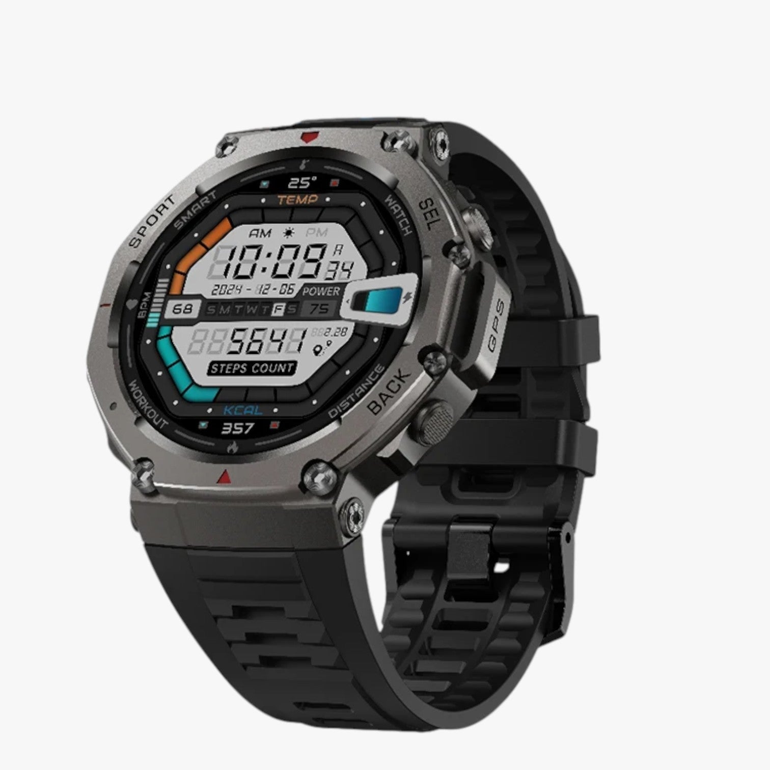 Smartwatch sportivo da uomo: chiamate, GPS e bussola con un solo tocco - DM58 GPS Nero - bussola chiamate Smart Watches smartwatch smartwatch sportivo solo sportivo tocco uomo watch watch for men WATCHES FOR MEN - Concept Palermo
