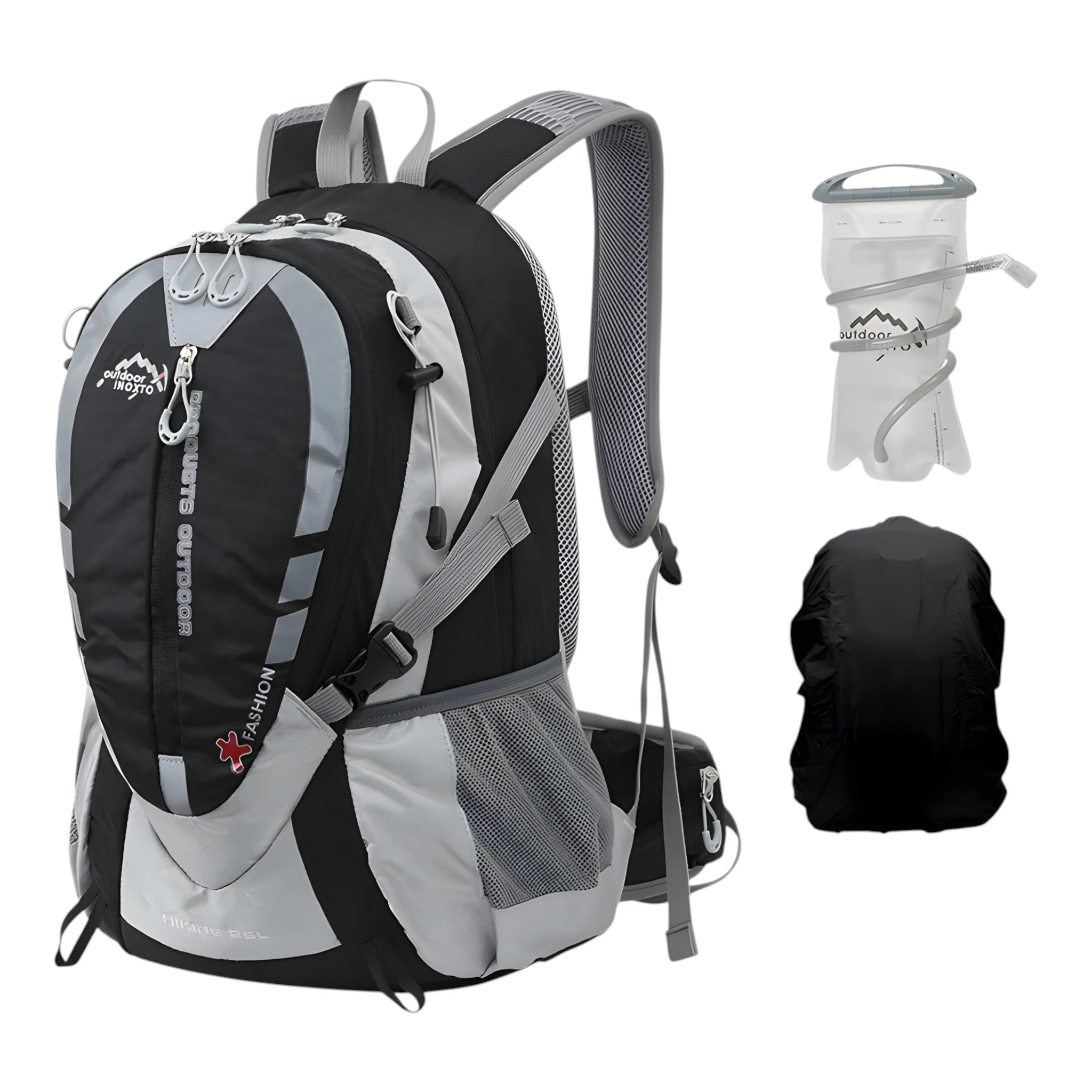 Zaino Idrico Trekking 25L Uomo, Leggero Traspirante per Escursioni, Corsa, Bici - Nero 2L Copertura pioggia - arthur | zaino idrico da 25l - €25 idrico uomo zaino zaino idrico - Concept Palermo