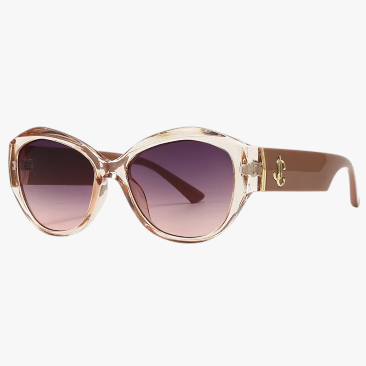 Occhiali da sole quadrati leggeri in policarbonato: stile moderno, comfort totale - Champagne - comfort leggeri occhiali occhiali sole polarized sunglasses women policarbonato quadrati sole stile Sunglasses sunglasses for women - Concept Palermo