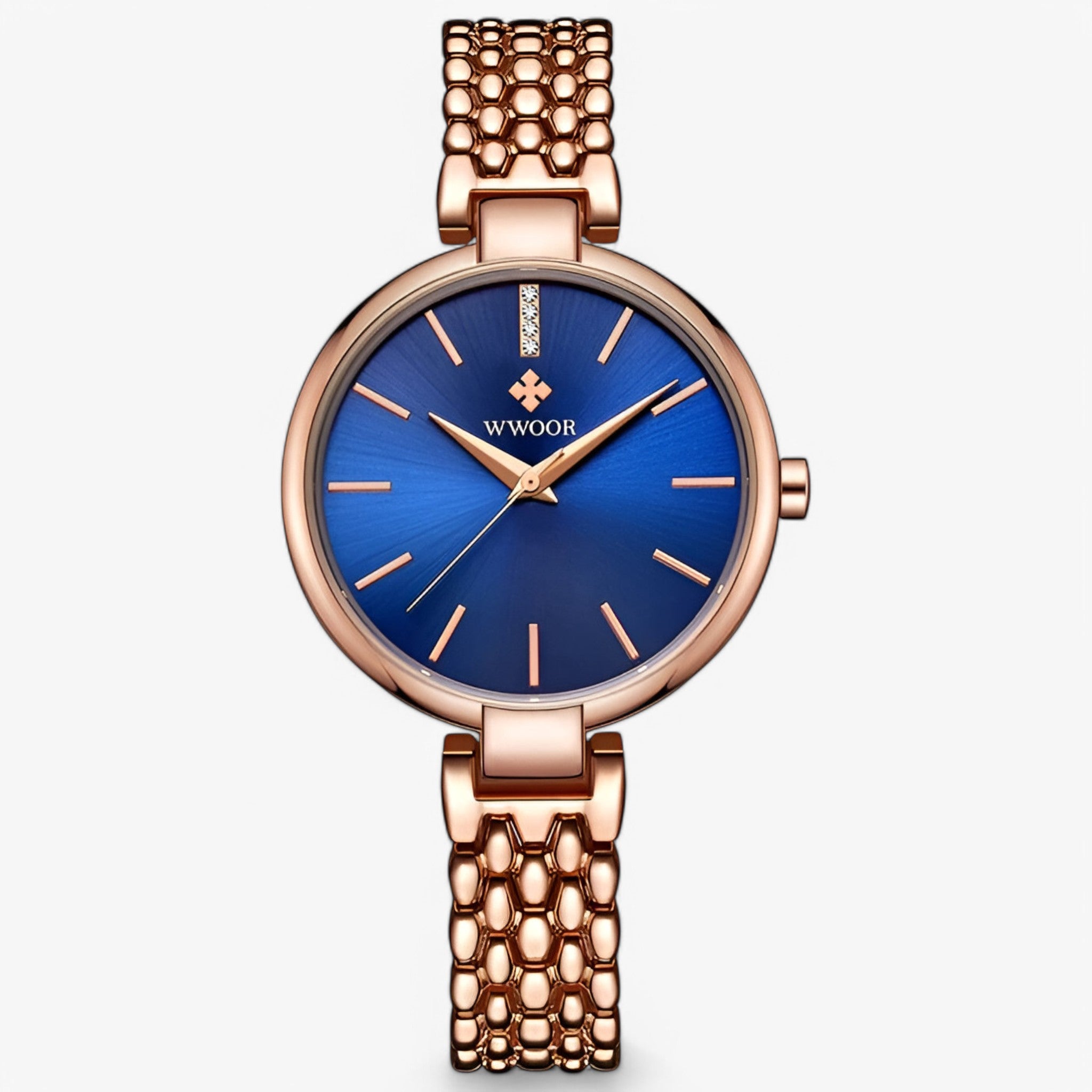 Nuovo orologio di lusso da donna con cinturino al quarzo con diamanti - Rosa Blu - cinturino diamanti donna orologio orologio donna quarzo watch for women watches - Concept Palermo