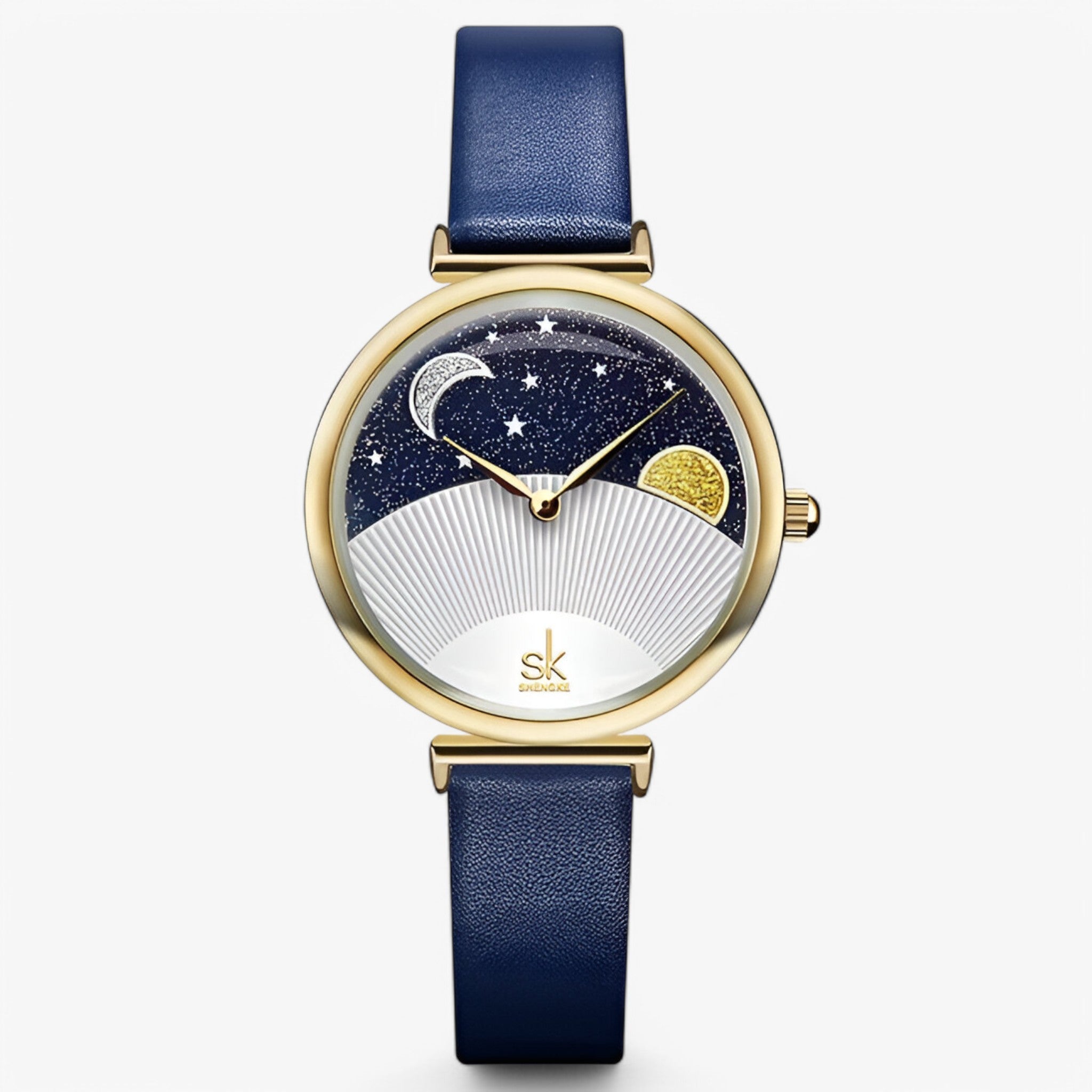 Orologio da donna con quadrante romantico luna e stelle - blu - donna female watch luna orologio orologio donna quadrante romantico stelle watch for women watches - Concept Palermo