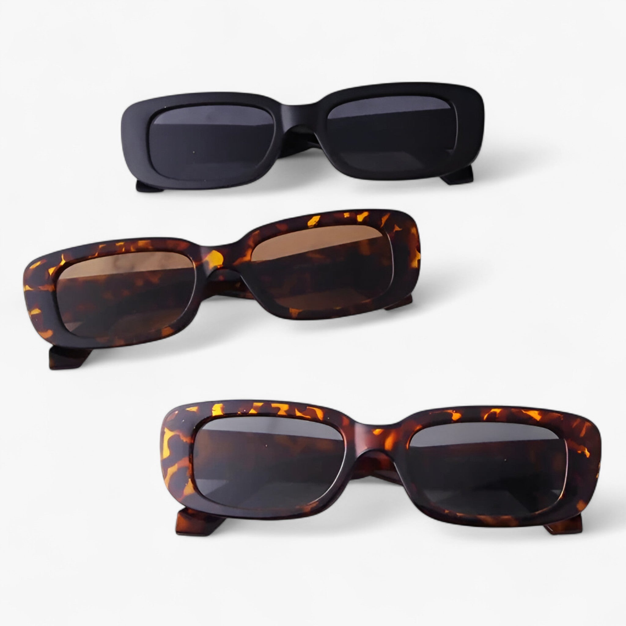 Occhiali da sole rettangolari retrò unisex con lenti nere Uomo - - Fashion Sunglasses lenti mens sunglasses nere occhiali occhiali sole Polarized man sunglasses polarized sunglasses women retr rettangolari sole sun glasses Sun protection Sunglasses sunglasses polarized men - Concept Palermo