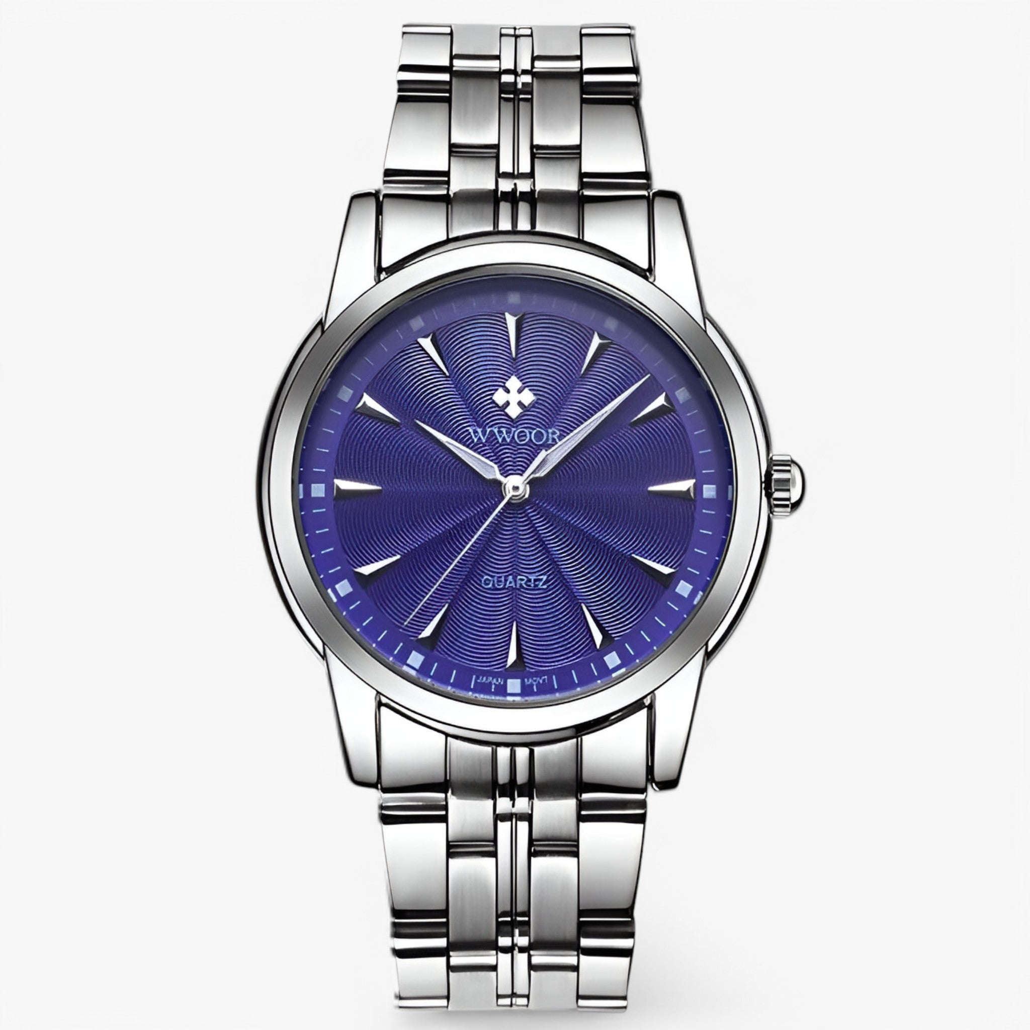 Orologio di lusso in oro inox Acciaio Uomo - Bianco Blu - accessoires acciaio horloges inox orologio orologio inox uomo watches - Concept Palermo