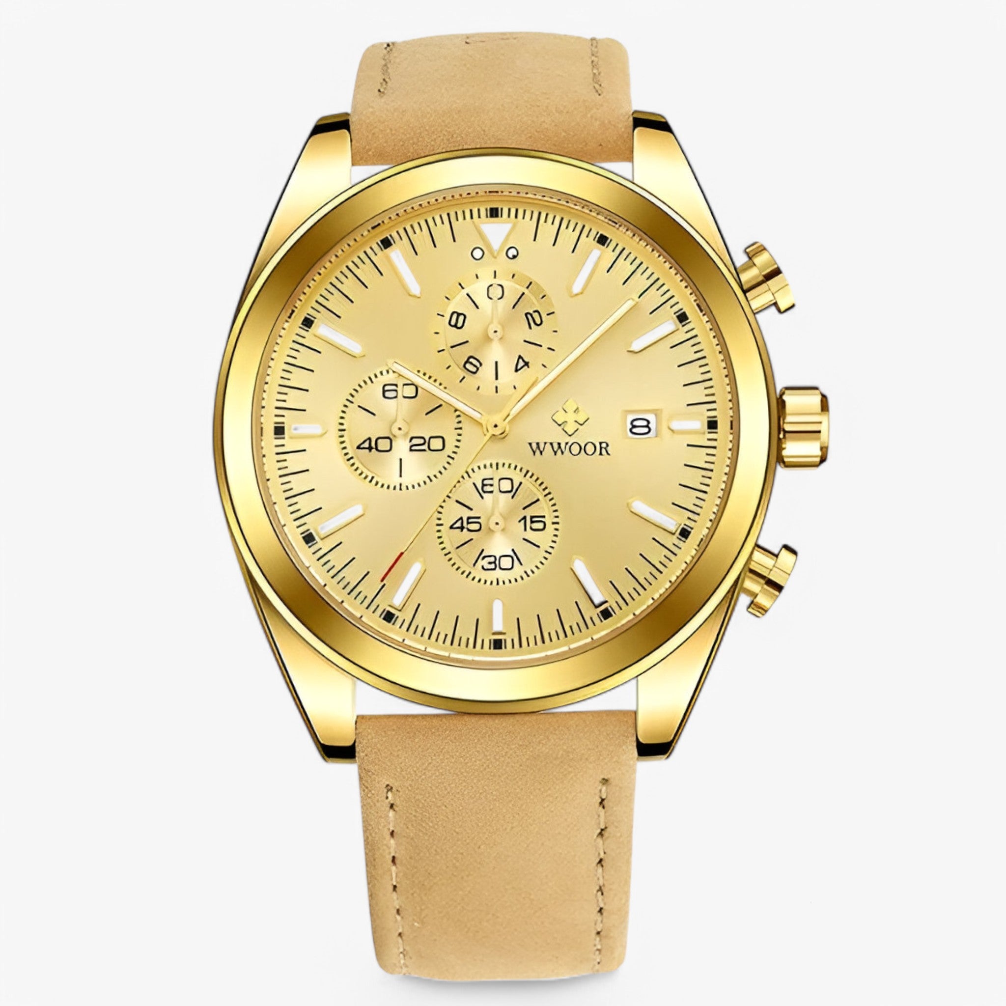 Orologio Cronografo Di Lusso In Acciaio Inossidabile Uomo - oro oro - accessoires acciaio cronografo horloges inossidabile orologio orologio cronografo uomo watches - Concept Palermo