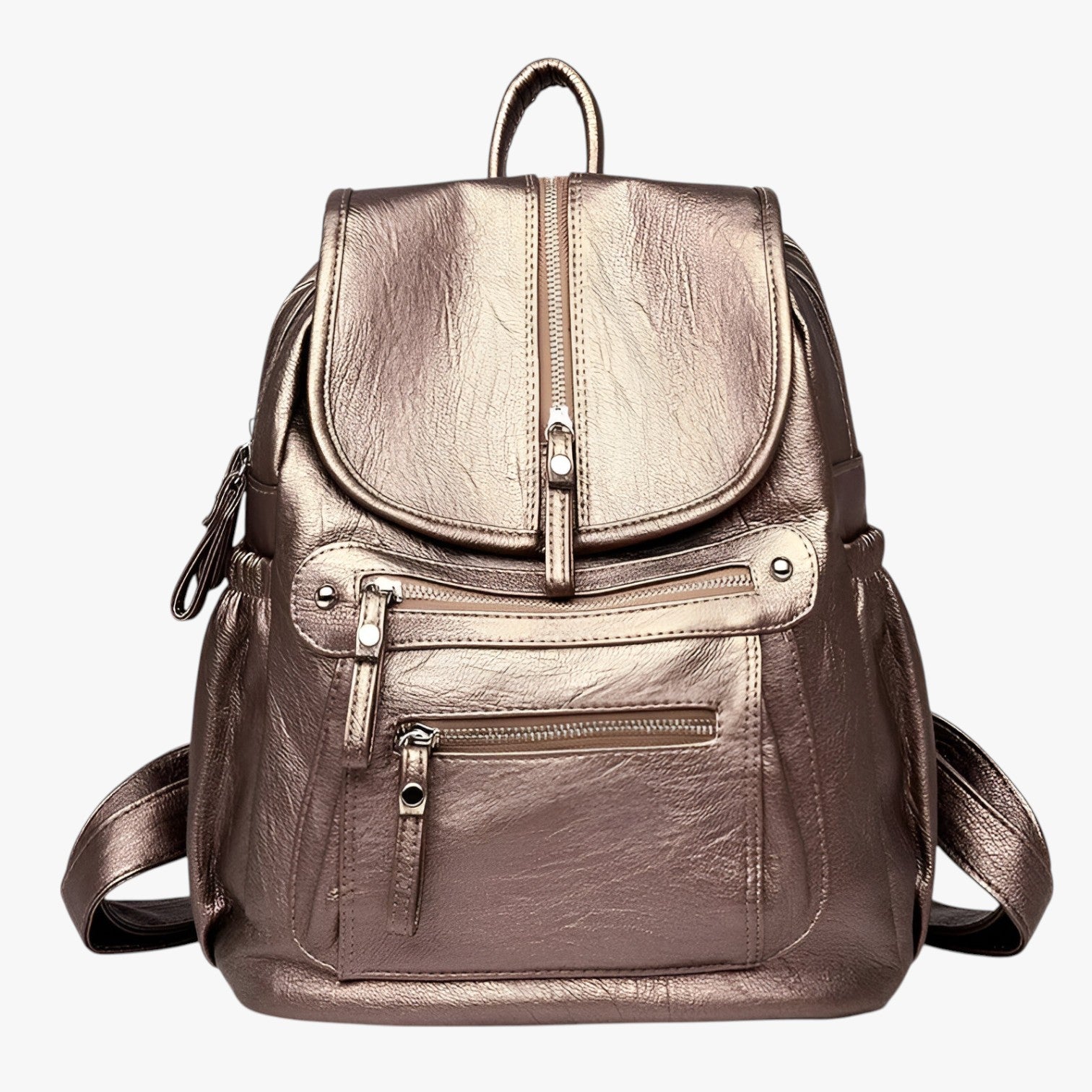 Zaini in Pelle di Eleganza Vintage per Donne e Ragazze - Oro - Backpacks Bags donne eleganza pelle ragazze vintage women bags zaini zaini pelle - Concept Palermo