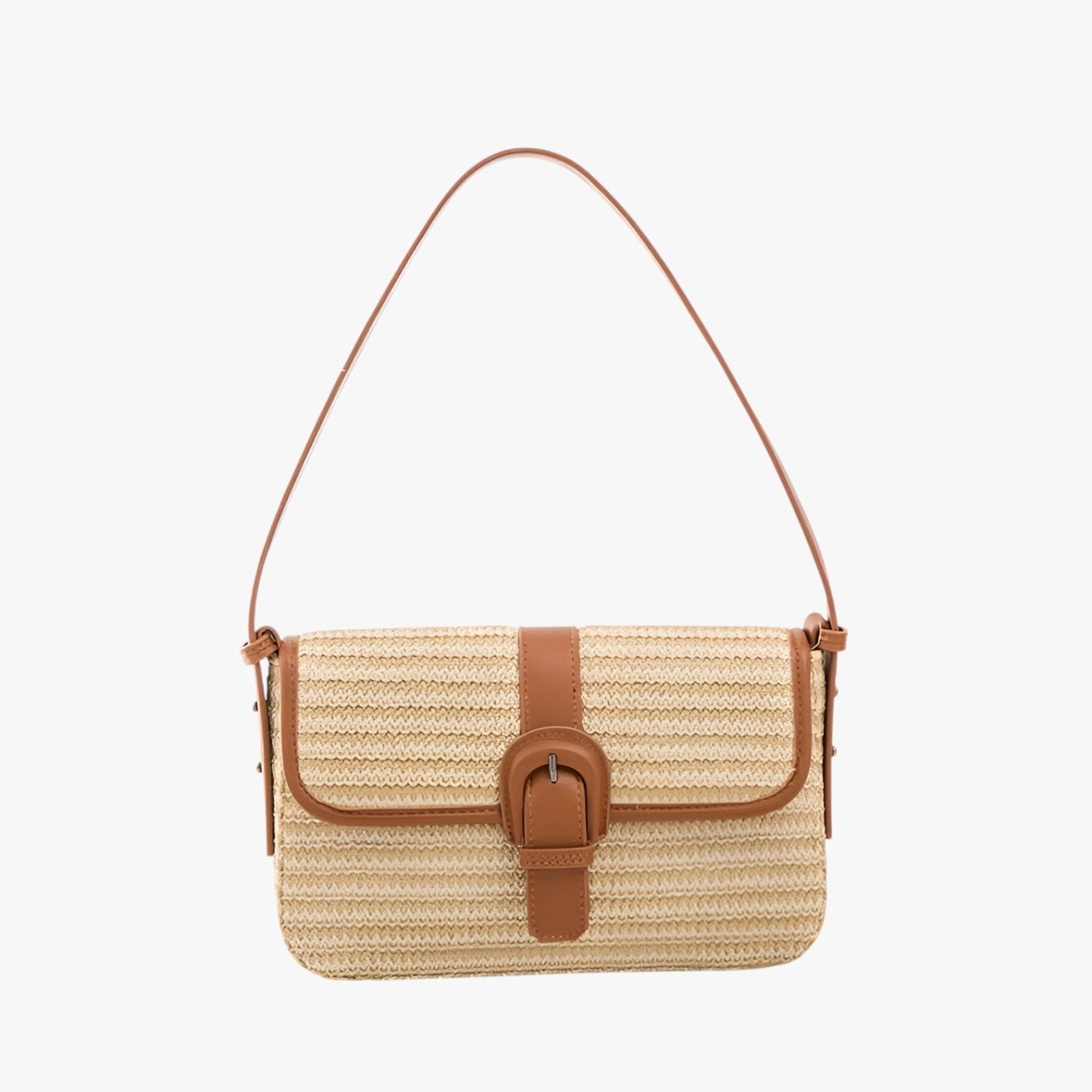 Borsa da spiaggia in rattan fatta a mano di lusso Pelle - Marrone - bags borsa borsa spiaggia fatta handbags mano pelle rattan spiaggia Women's handbags - Concept Palermo