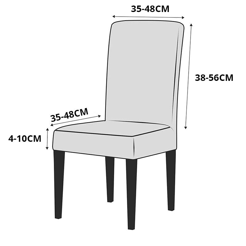 Copertura per Sedia Bellezza Elasticizzata - Set 2 Pezzi Universale - - belleza confezione copertura copertura sedia home & garden seat cover sedia slipcovers uomo - Concept Palermo