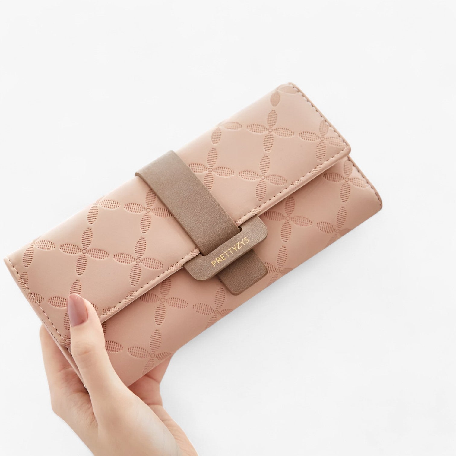 Portafoglio in pelle goffrata con design a soffietto intelligente Uomo - Rosa - design goffrata intelligente pelle portafoglio portafoglio pelle soffietto uomo wallet womens wallet - Concept Palermo