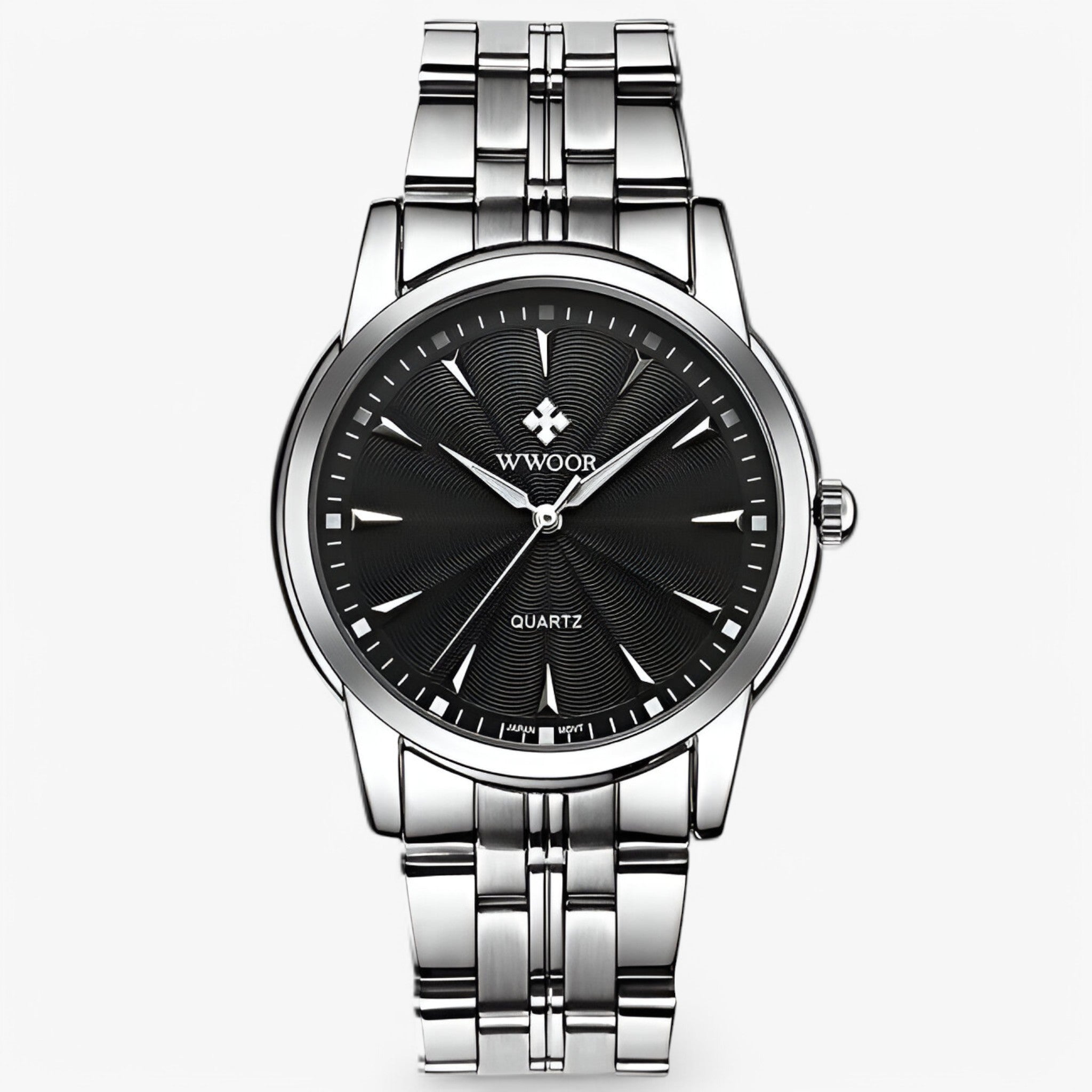 Orologio di lusso in oro inox Acciaio Uomo - Bianco Nero - accessoires acciaio horloges inox orologio orologio inox uomo watches - Concept Palermo