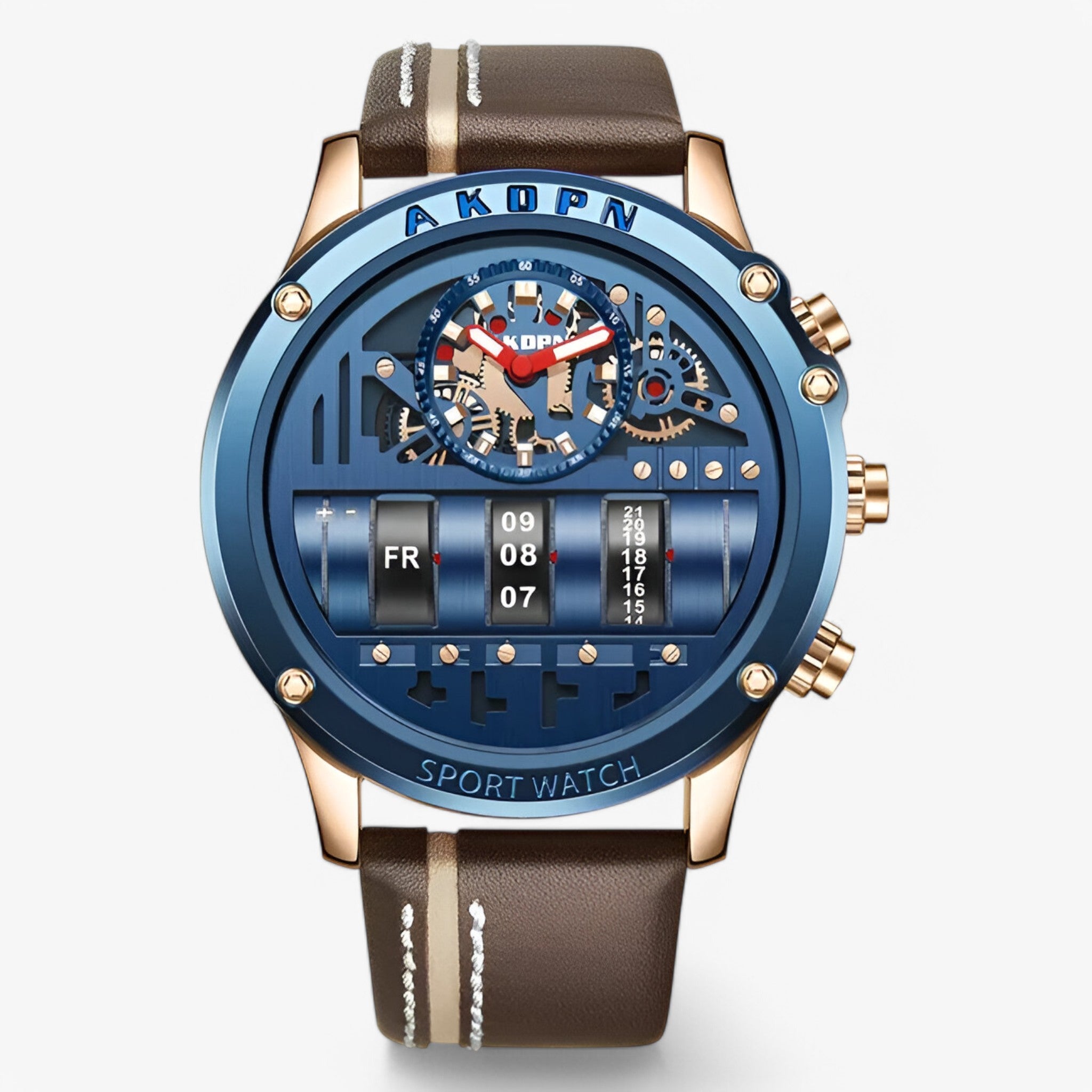 Orologio militare con data girevole - Blu - accessoires data girevole horloges militare orologio orologio militare watches - Concept Palermo