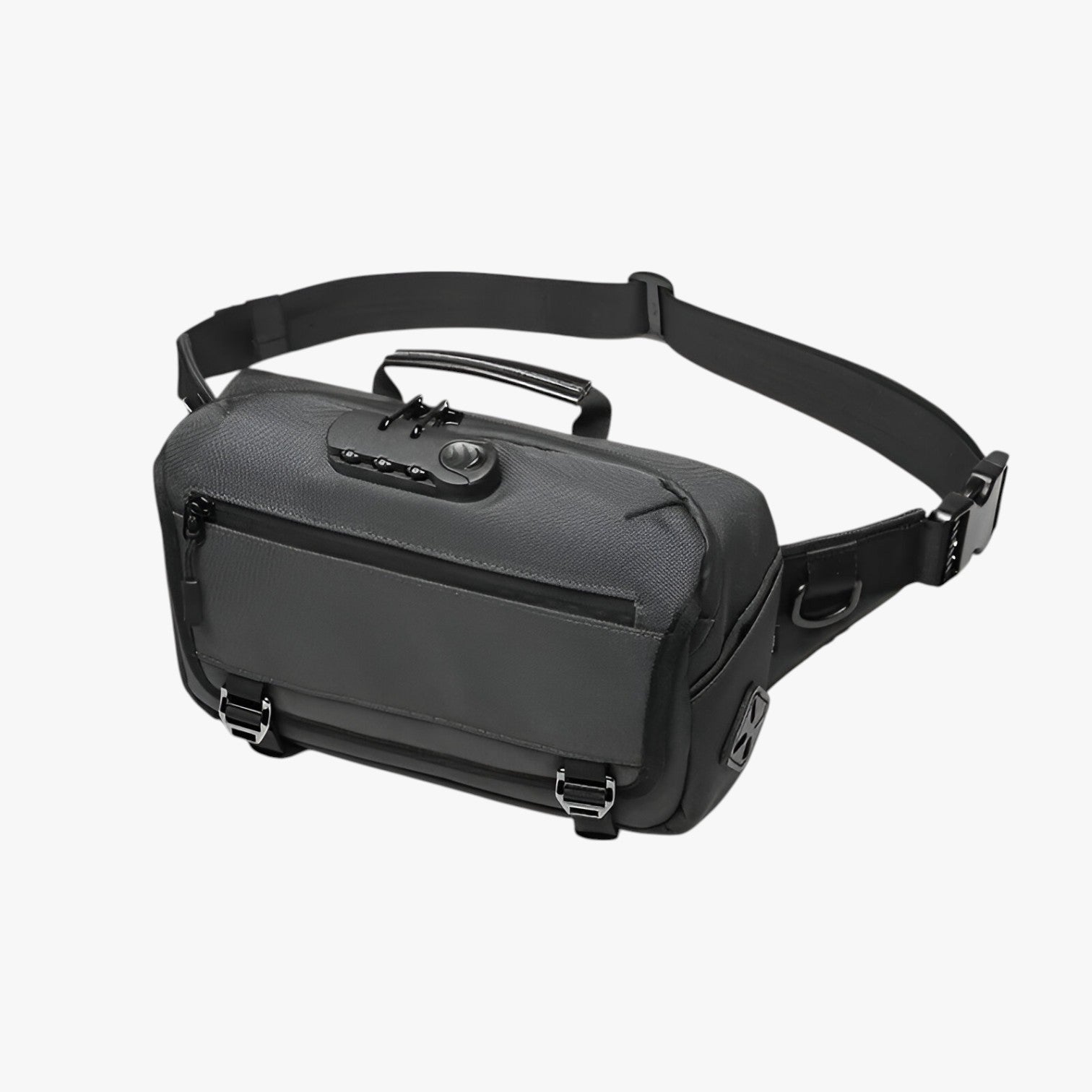 Marsupio antifurto impermeabile con ricarica USB Uomo - GRIGIO - antifurto Bags Crossbody Bags impermeabile marsupio marsupio antifurto ricarica Shoulder & Crossbody Bags uomo - Concept Palermo