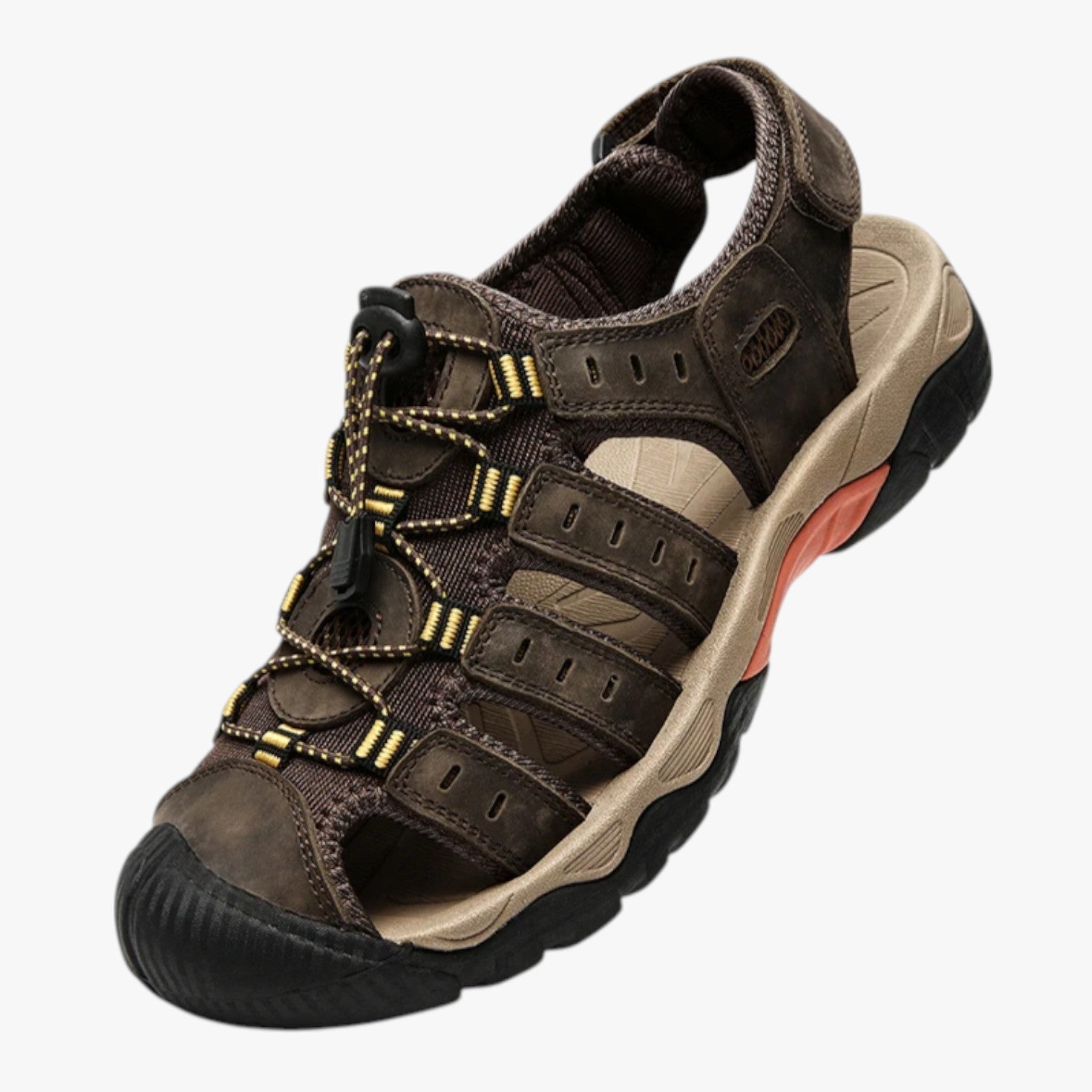 Sandali Trekking Uomo Chiusi, Protettivi e Comodi per Sentieri e Outdoor - Caffè - chiusi comfort Footwear mens footwear protezione sandali sandali trekking sandals sandals for men sentieri summer footwear trekking - Concept Palermo