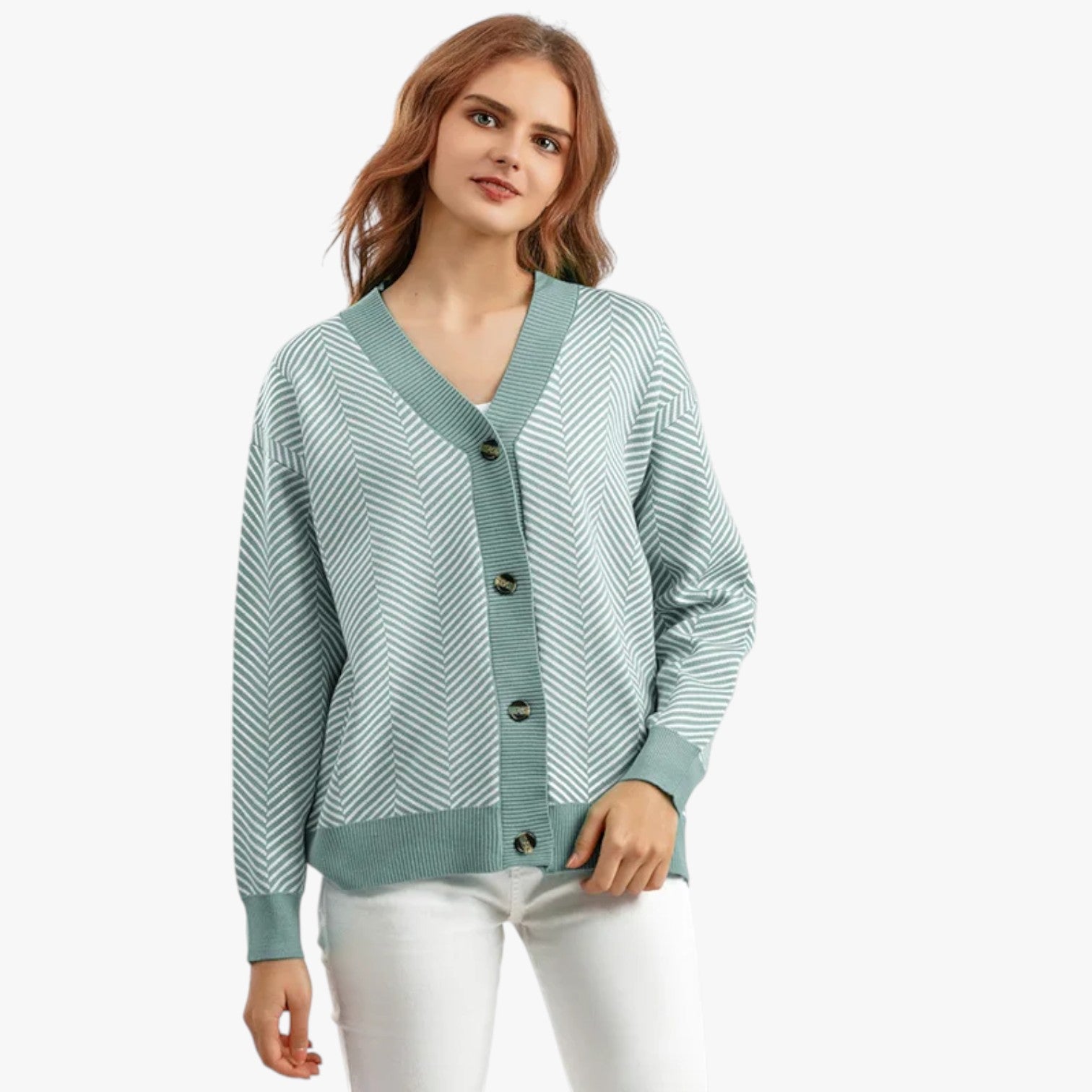 Cardigan con scollo a V da donna - Leggero ed per l'autunno Nero - - autunno cardigan cardigan scollo donna leggero scollo Sweater sweater women sweaters & cardigans women's sweater - Concept Palermo