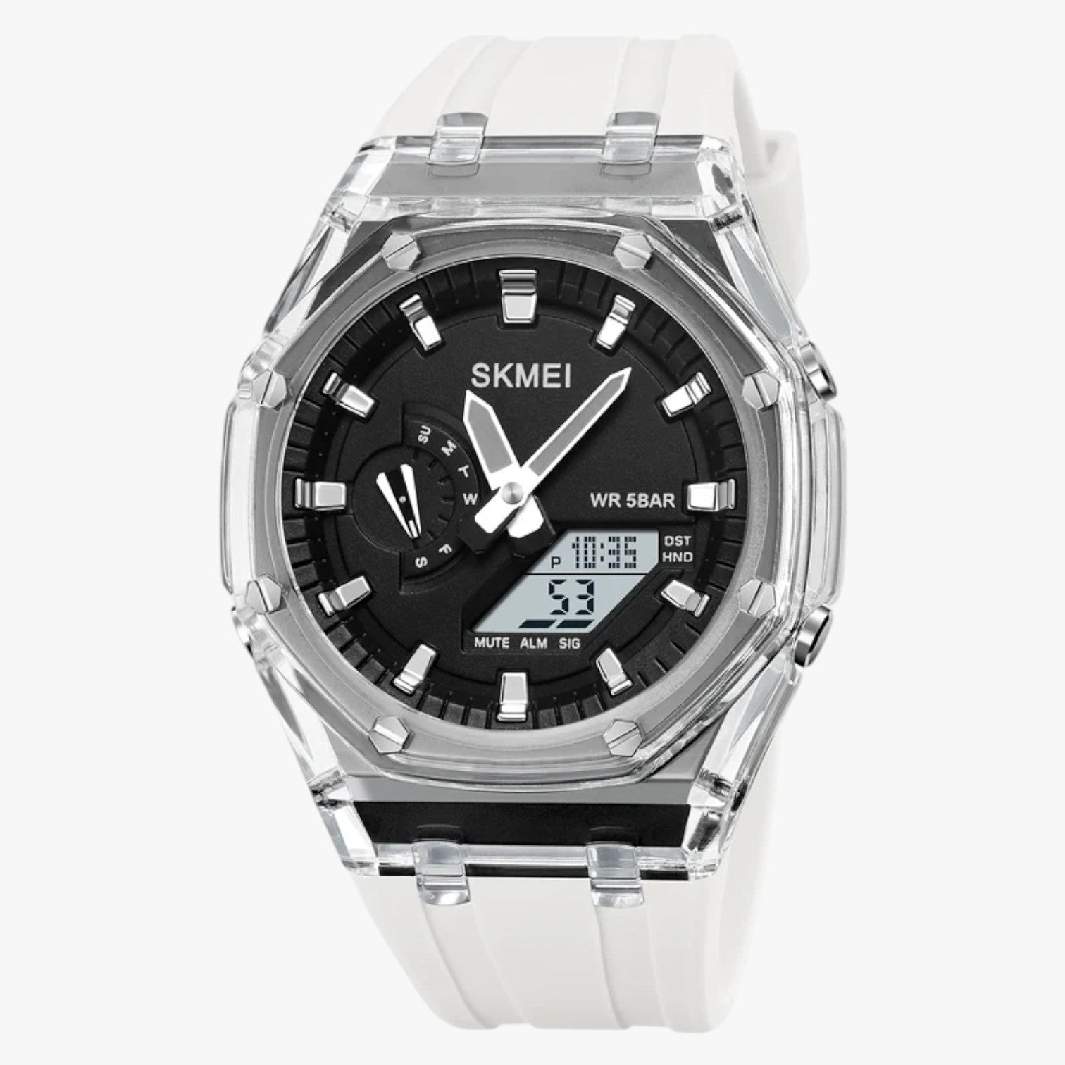 Orologio digitale trasparente da 5 ATM con sveglia e funzioni intelligenti Uomo - - digitale funzioni intelligenti orologio orologio digitale sveglia trasparente uomo watch WATCHES FOR MEN Wristwatch - Concept Palermo