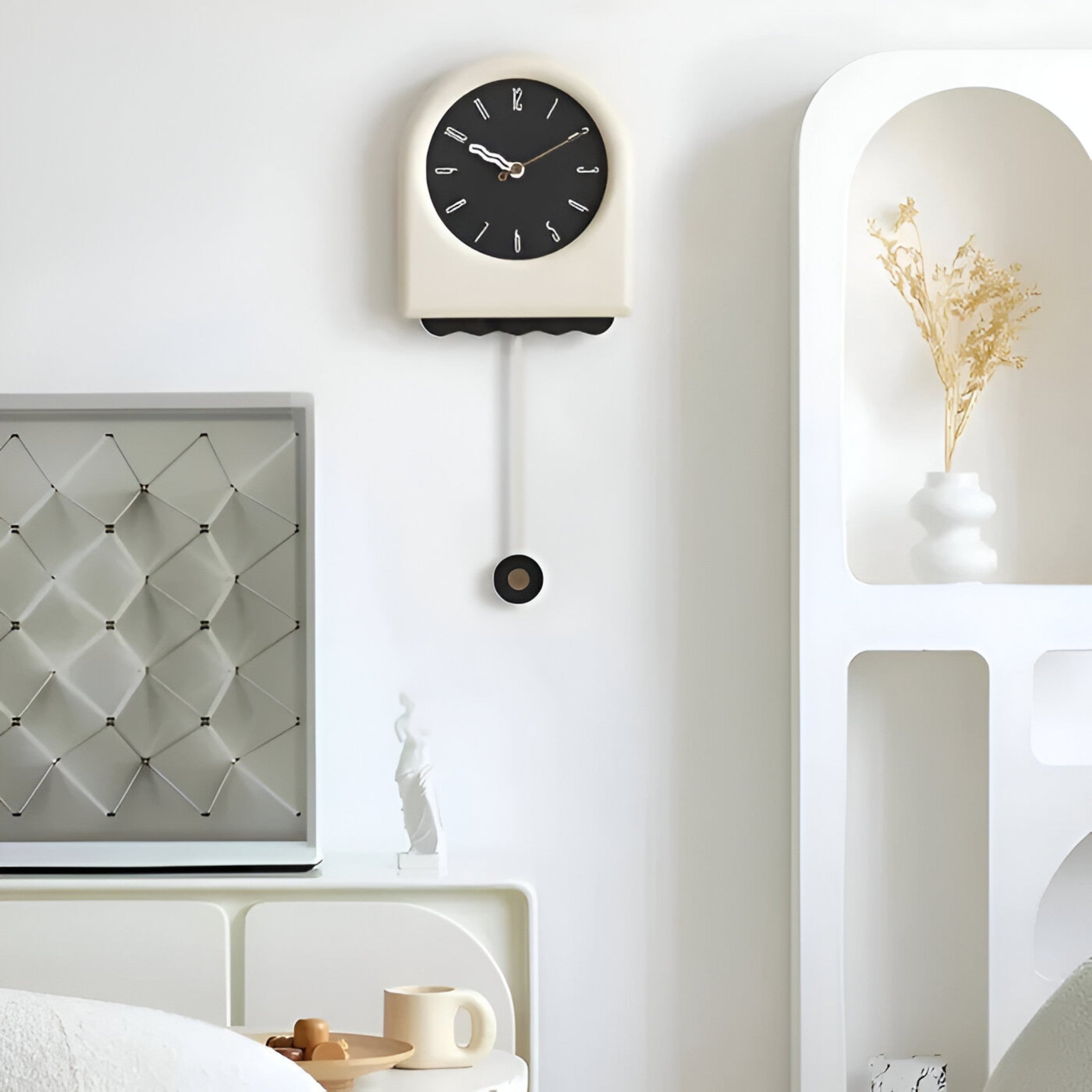 Orologio da parete moderno con pendolo dal design essenziale Uomo - - design essenziale orologio orologio parete P238 parete pendolo uomo wall clock wall clocks - Concept Palermo