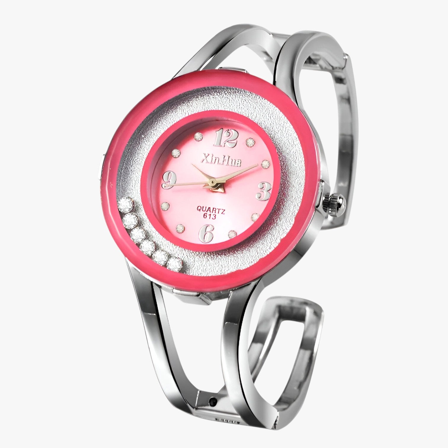 Orologio con bracciale in cristallo Donna - Rosa - bracciale cristallo donna female watch ladies watch orologio orologio bracciale watch watch for women watches - Concept Palermo