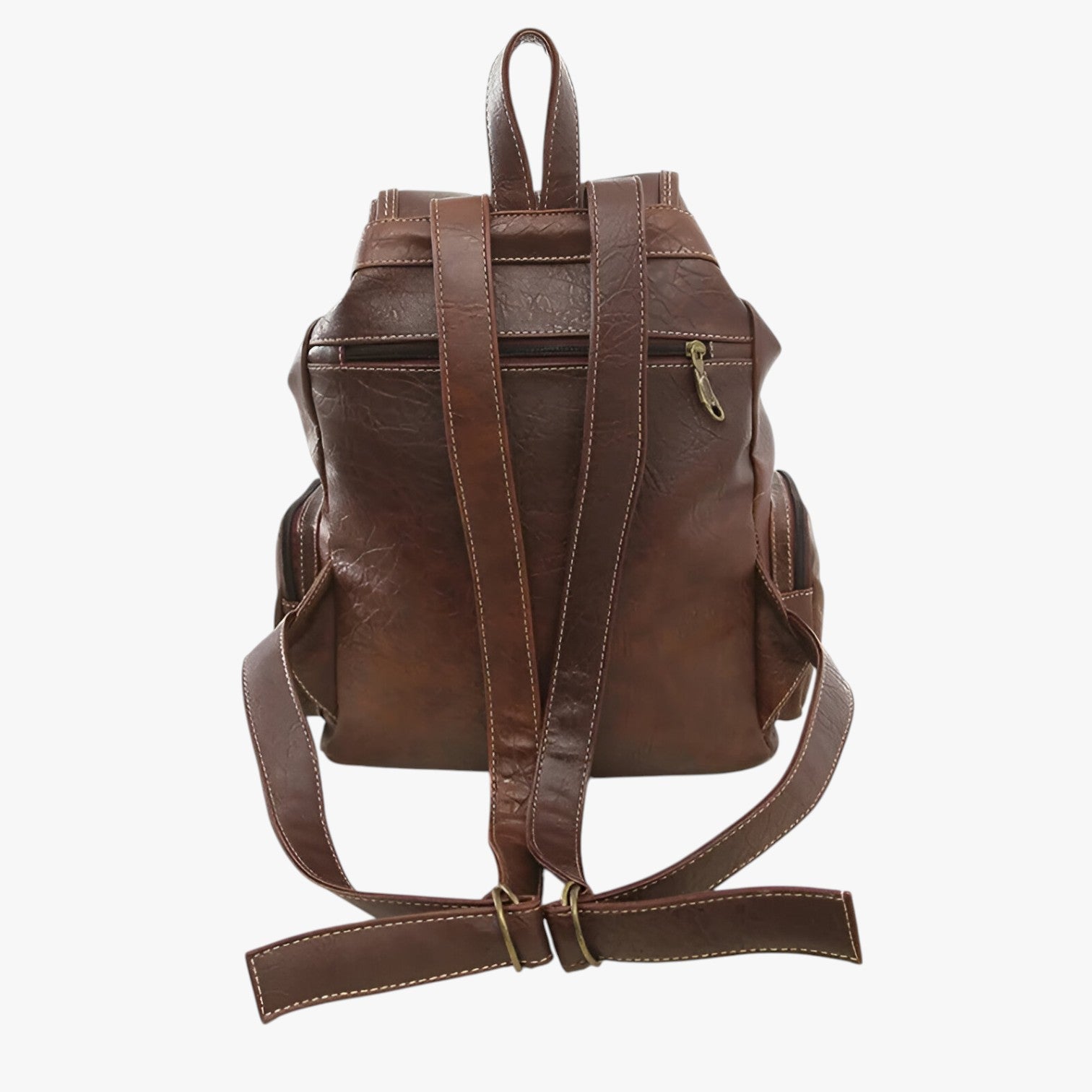 Zaino scolastico vintage spazioso in pelle PU nera Donna - - Backpacks Bags donna nera pelle scolastico spazioso vintage women bags Women's handbags zaino - Concept Palermo