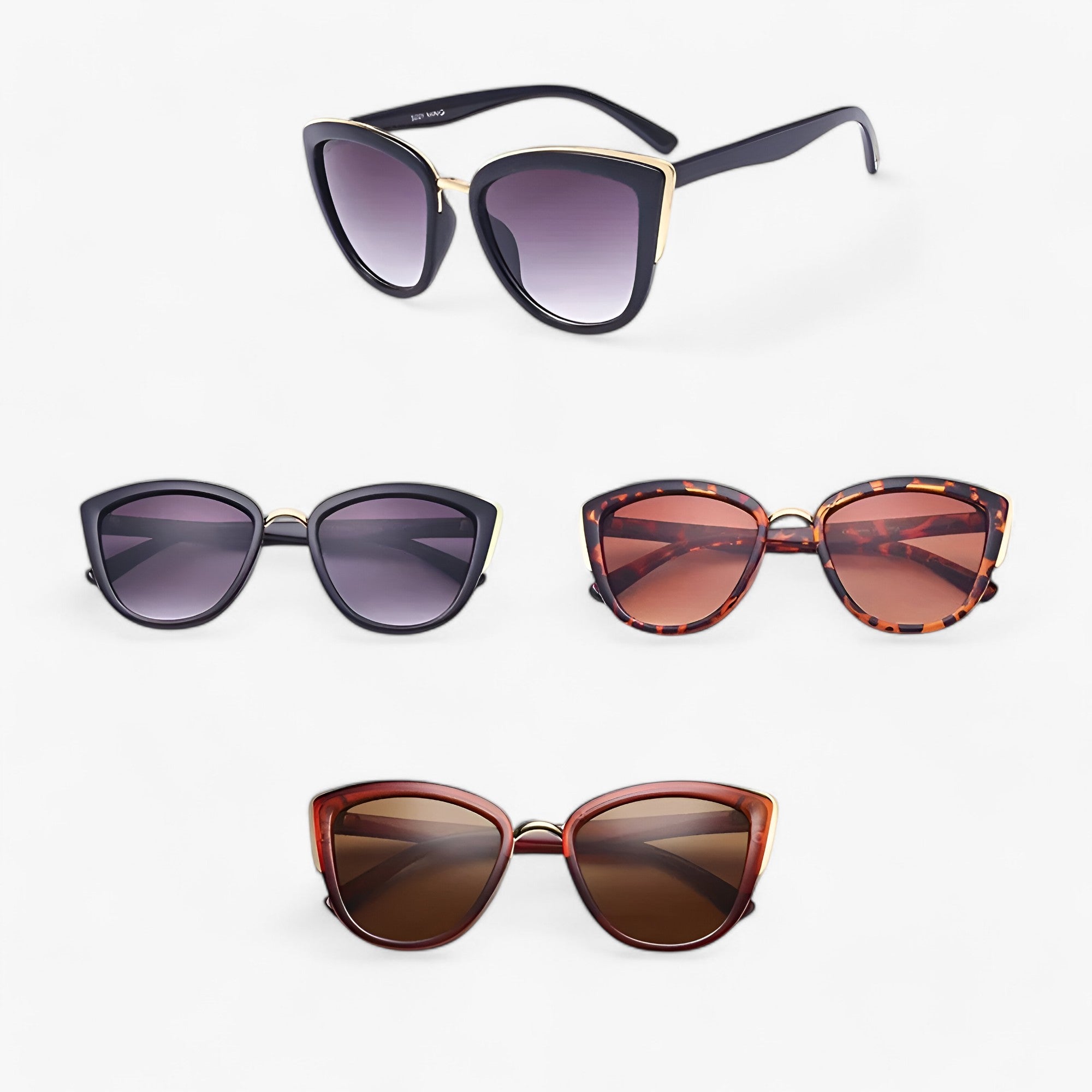 Occhiali da sole a forma di gatto – Stile vintage e protezione UV400 - - forma gatto occhiali occhiali sole protezione sole stile sun glasses sunglasses WOMEN - Concept Palermo