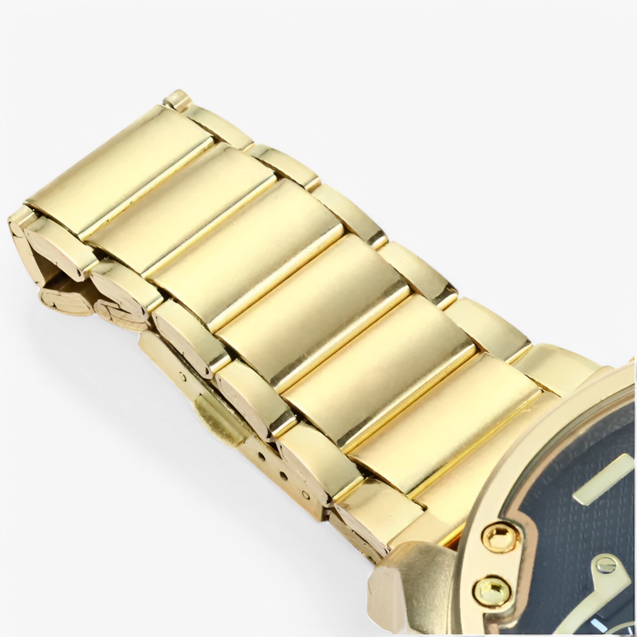 Orologio di Lusso in Acciaio Dorato a Doppio Fuso Orario - - accessoires acciaio doppio fuso horloges orario orologio orologio acciaio watches - Concept Palermo