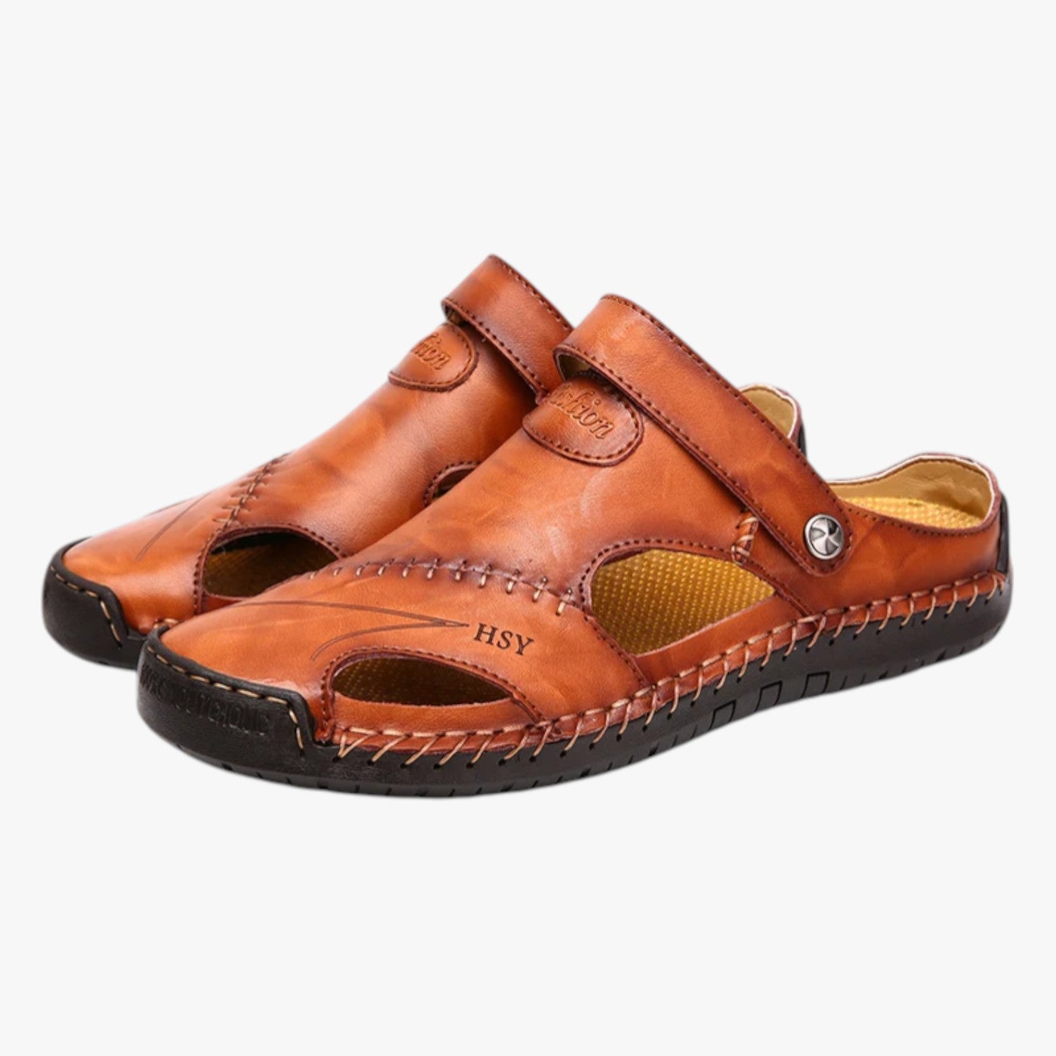 Sandali Estivi Uomo in Pelle Stile Romano, Comodi e Resistenti all’Acqua - - acqua breathable sandals comodi estivi fashion sandals pelle resistenti romano sandali sandali estivi walking sandals - Concept Palermo