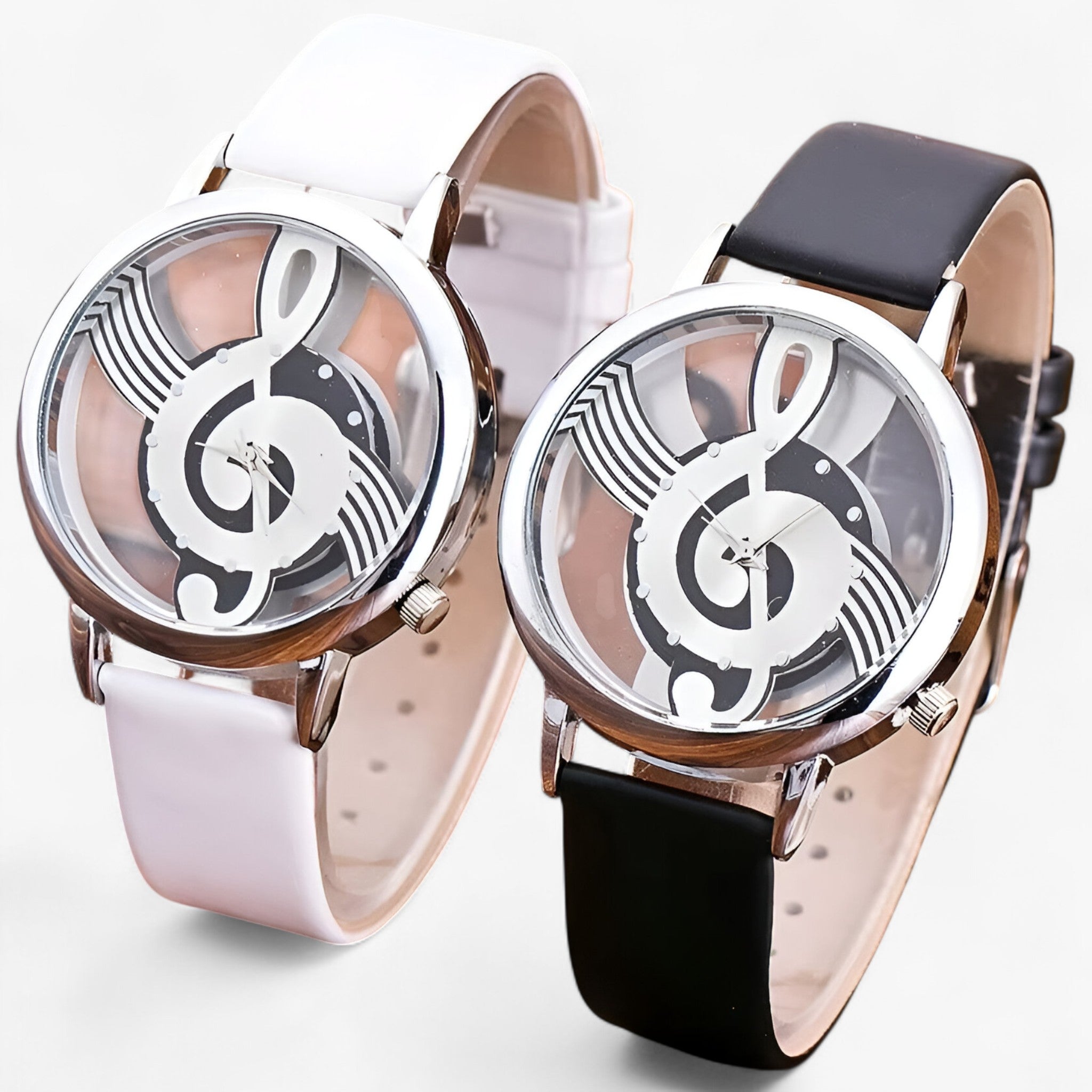 Orologio musicale alla moda con cinturino in pelle - - alla cinturino female watch moda musicale orologio orologio musicale pelle watch for women watches - Concept Palermo