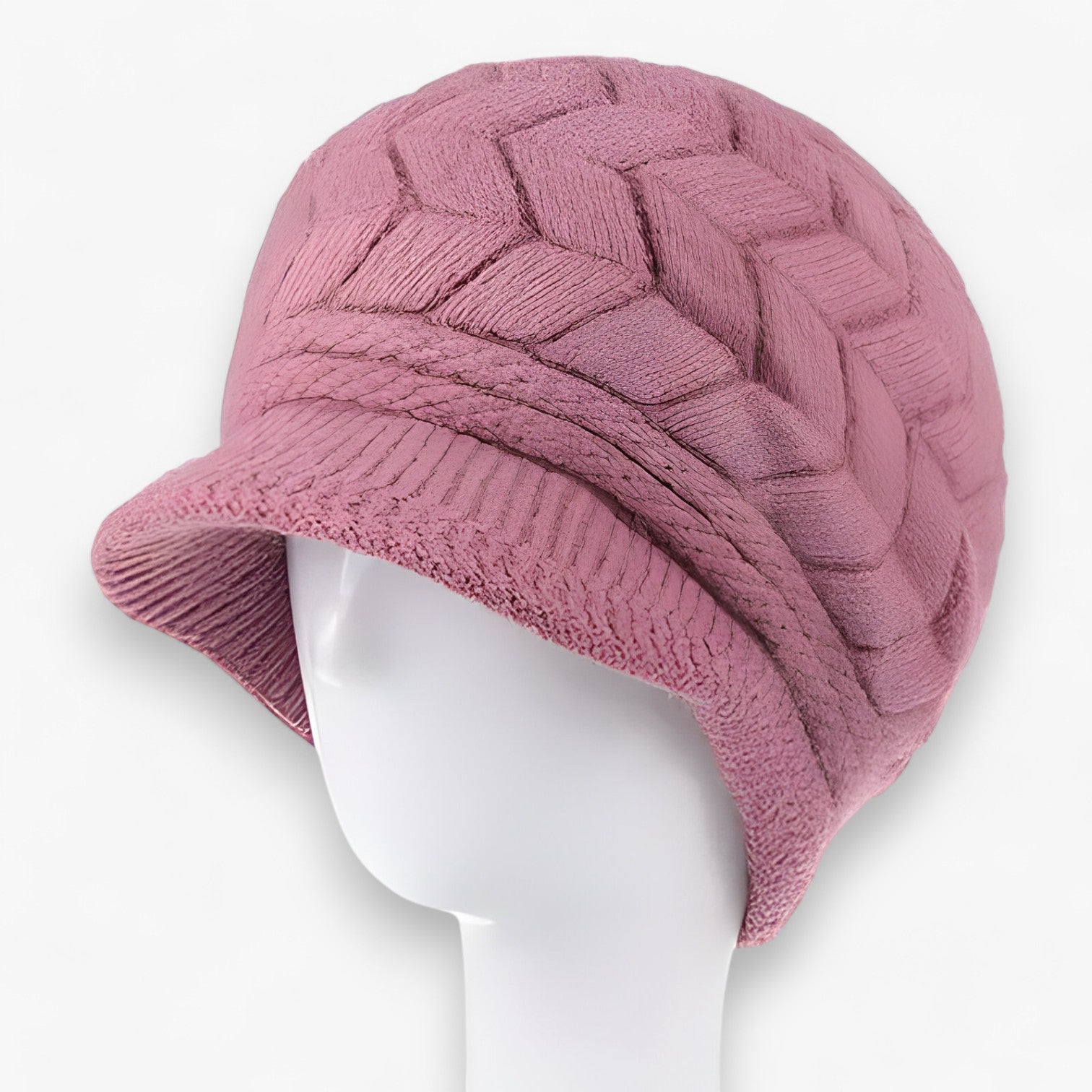 Berretto Invernale Caldo In Peluche - Cappello Tricot In Finta Pelliccia Donna - Viola 55cm-58cm - berretto berretto invernale caldo cappello donna finta hats invernale pelliccia womens hat - Concept Palermo