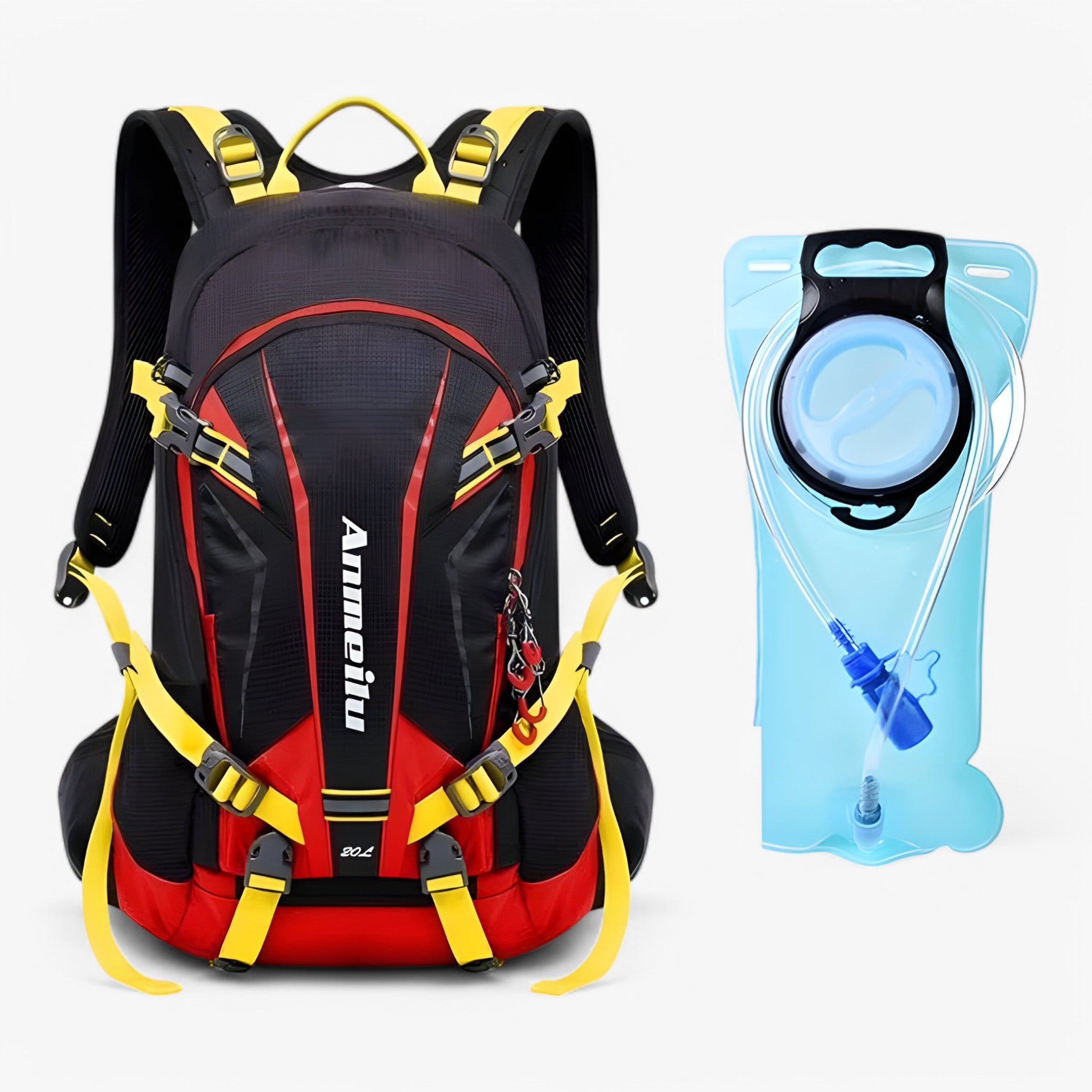 Zaino Ciclismo Uomo 20L Impermeabile per Bici MTB Strada, Leggero e Traspirante - rosso con borsa da 2L 20L - ciclismo hudson | zaino da ciclismo 20l - €25 uomo zaino zaino ciclismo - Concept Palermo