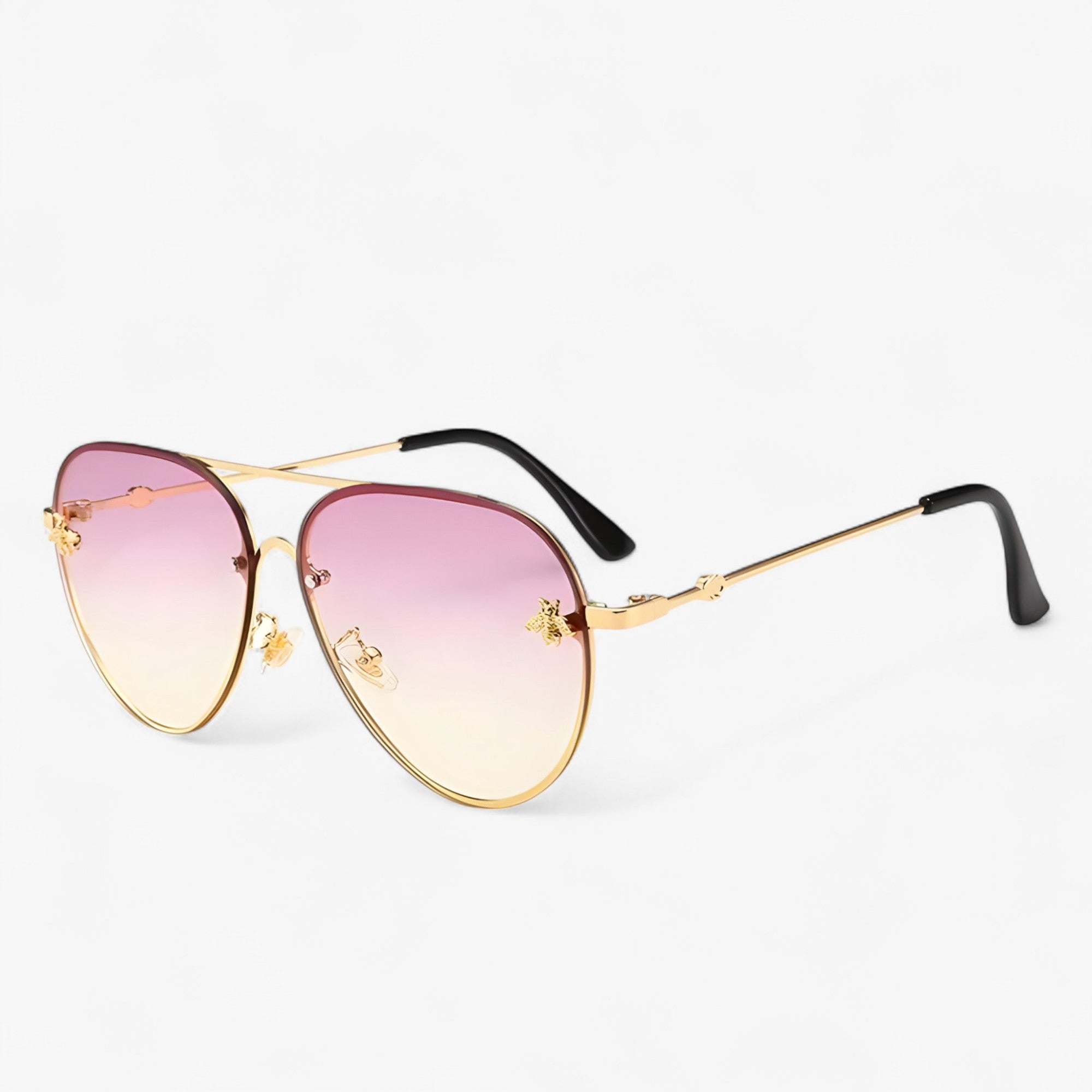 Occhiali da sole Bee Pilot vintage con montatura in metallo Uomo - - Fashion Sunglasses men sunglasses polarized mens sunglasses metallo montatura occhiali occhiali sole pilot Polarized man sunglasses sole sunglasses sunglasses polarized men uomo - Concept Palermo
