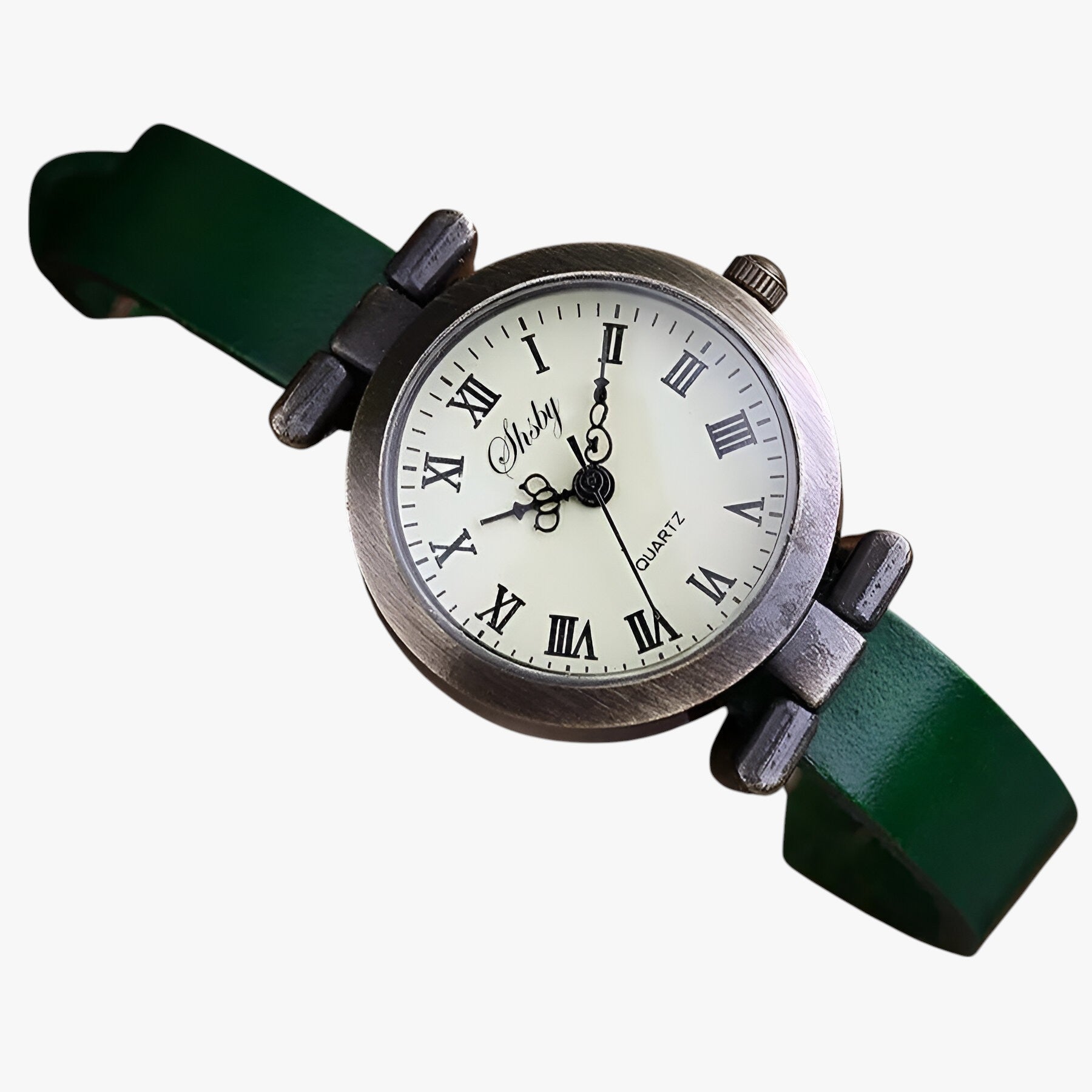 Orologio Donna Shsby Eleganza Vintage in Pelle per Sera - verde - donna eleganza female watch orologio orologio donna pelle sera shsby vintage watch watch for women watches - Concept Palermo