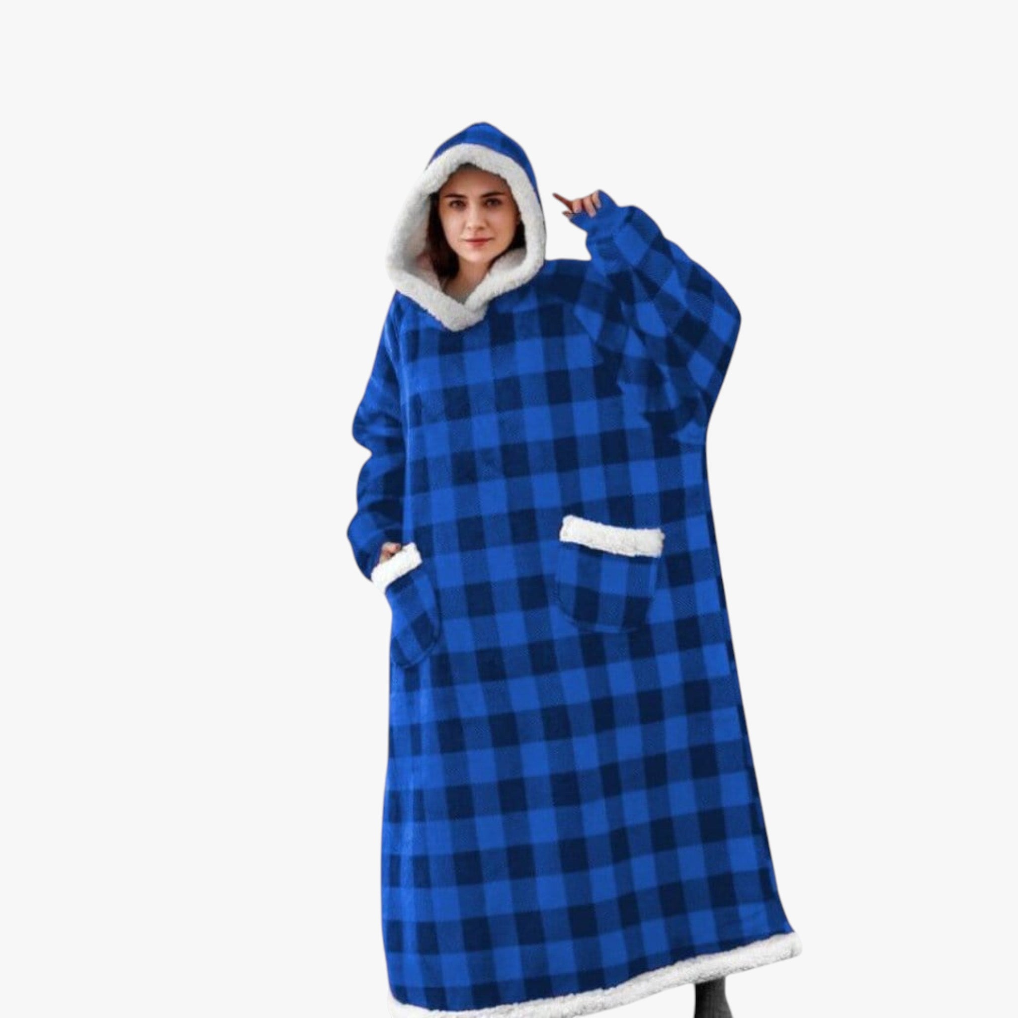 Coperta con Cappuccio Morbida e Reversibile Uomo - - accessori campeggio cappuccio casa comfort coperta coperta calda coperta cappuccio coperta con cappuccio coperta lavabile coperta morbida coperta reversibile coperte e plaid copertura sportiva felpa coperta morbida relax domestico reversibile uomo - Concept Palermo