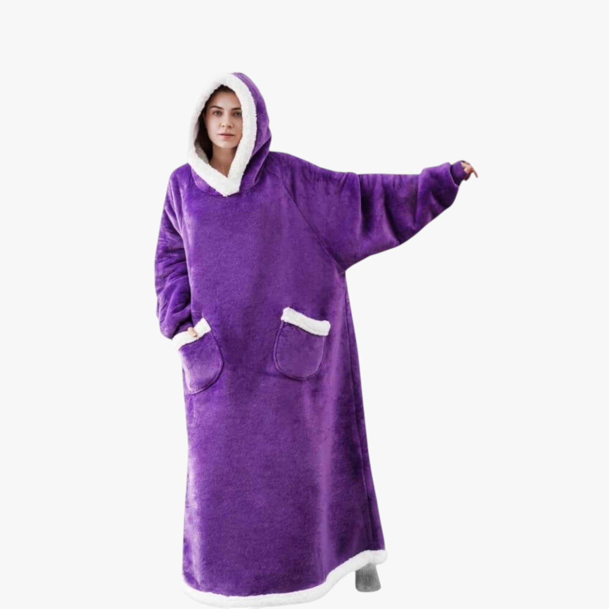 Coperta con Cappuccio Morbida e Reversibile Uomo - - accessori campeggio cappuccio casa comfort coperta coperta calda coperta cappuccio coperta con cappuccio coperta lavabile coperta morbida coperta reversibile coperte e plaid copertura sportiva felpa coperta morbida relax domestico reversibile uomo - Concept Palermo